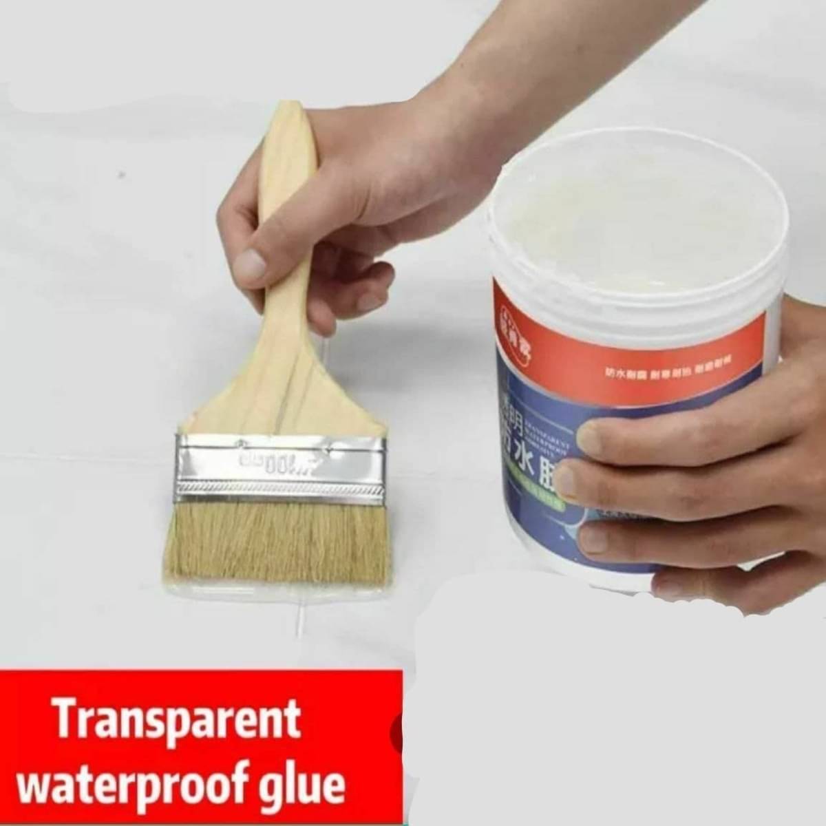     			(Pack 1) Crack Seal Glue 300gm with Brush, Transparent Waterproof Glue, Leakage Glue, Crack Filler Glue, Leakage Repair Glue, Waterproof Leakage Glue, Water Leakage Glue, Roof Leakage Glue, Roof Water Leakage Glue, Waterproof Sealant Glue