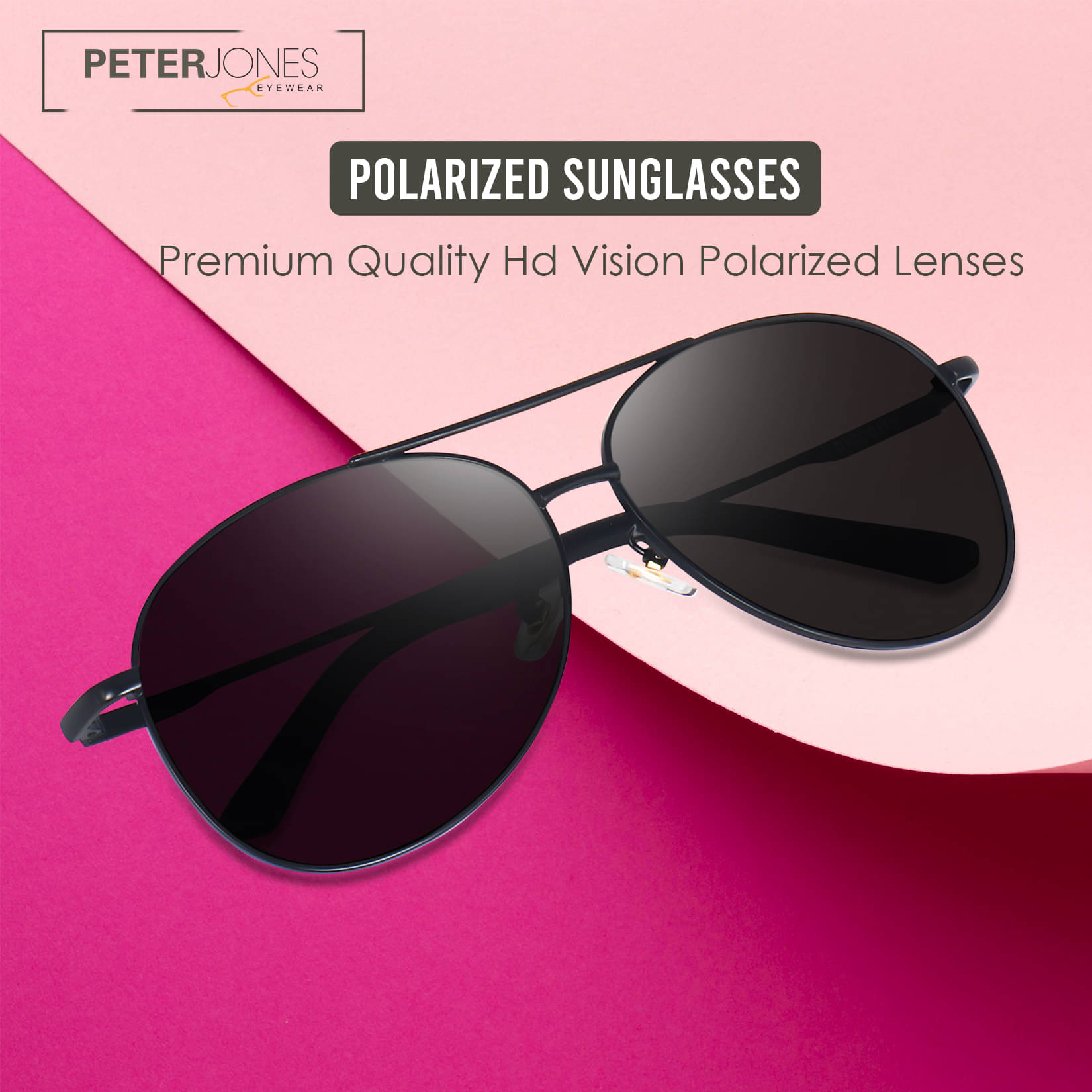 Peter Jones Black Pilot Sunglasses ( Pack of 1 )     			Peter Jones Black Pilot Sunglasses ( Pack of 1 )