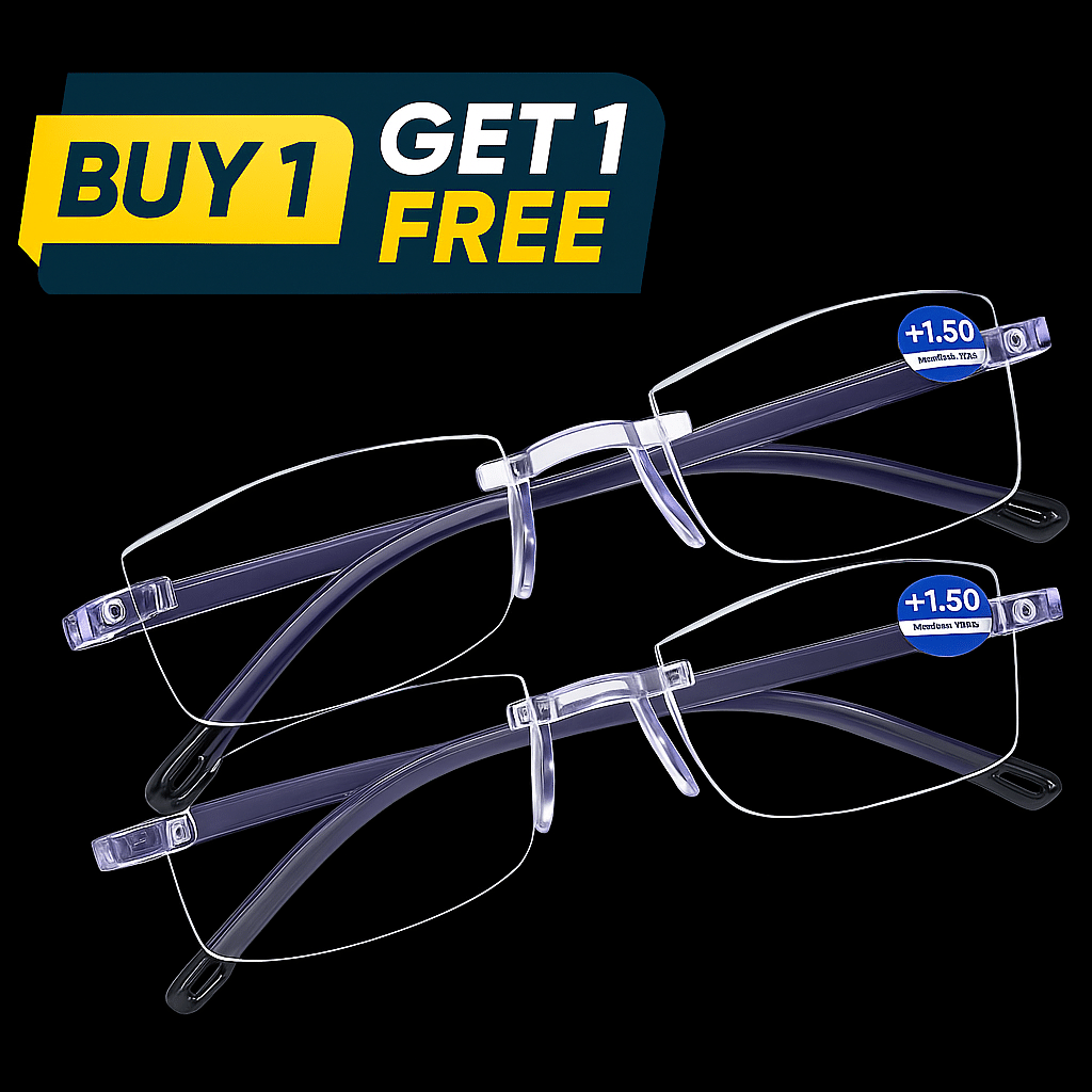 THMT Square Rimless Reading Glasses THMT Square Rimless Reading Glasses