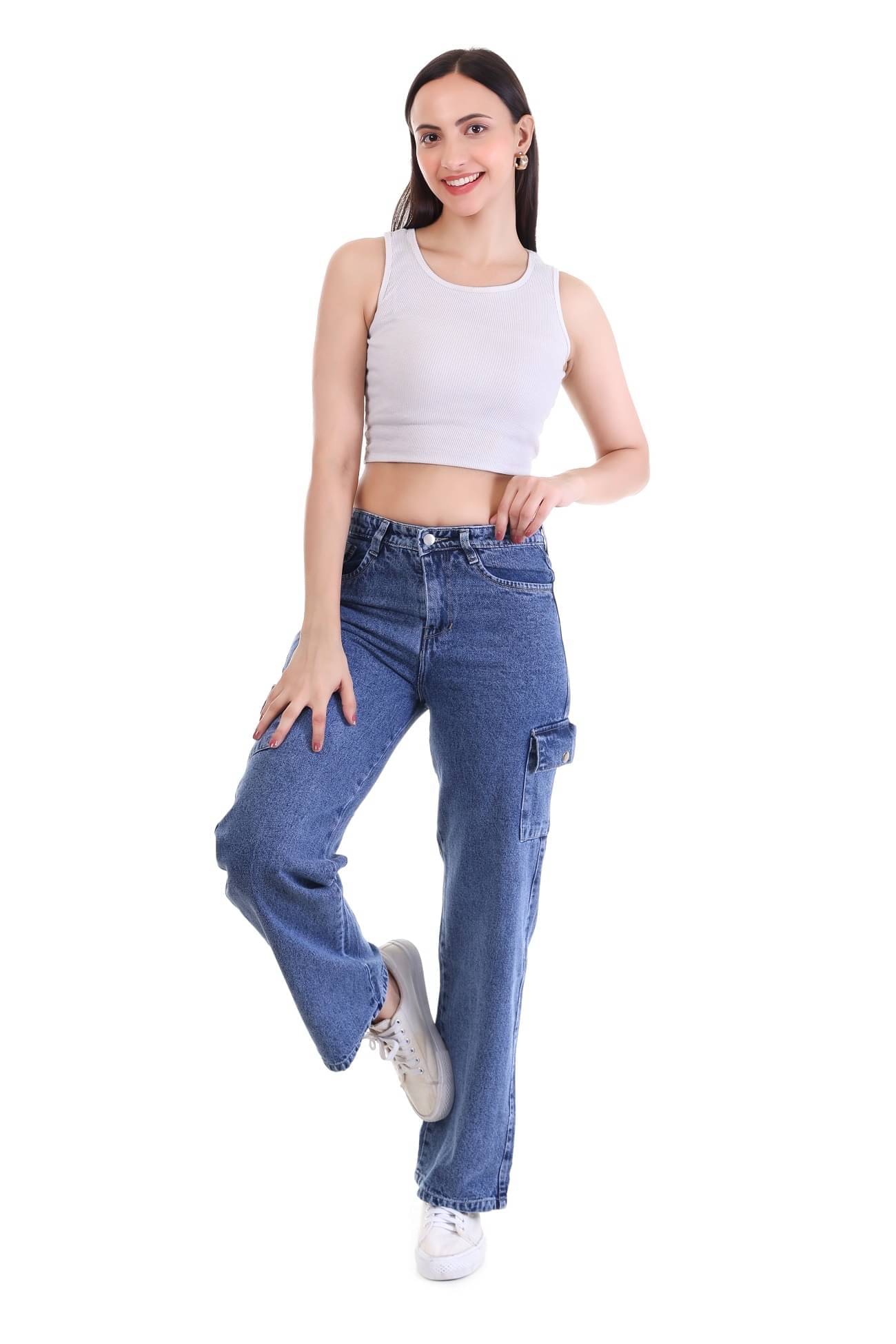     			VOLVIERA Women Regular Fit Waist Jeans