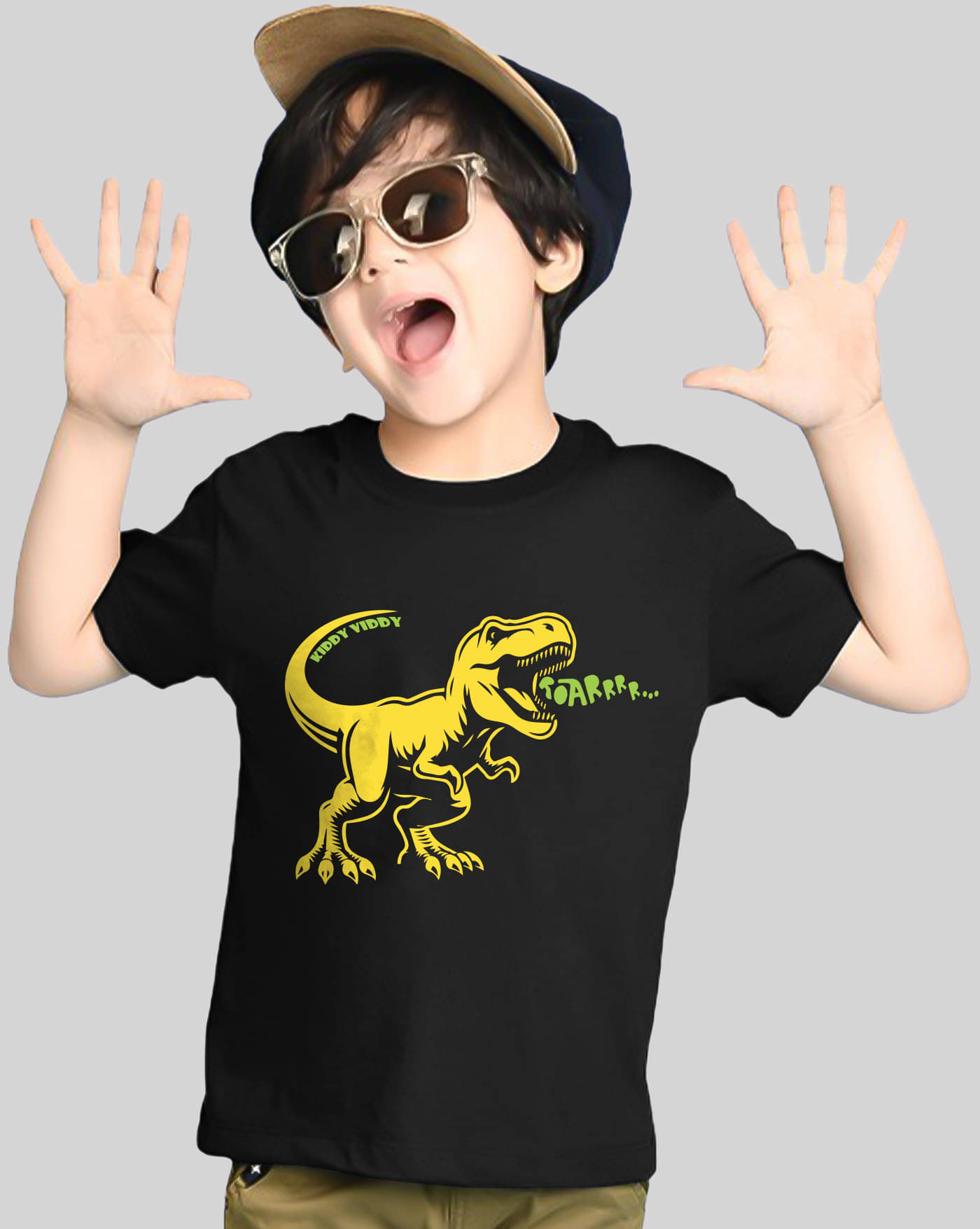     			AOOSH Pack of 1 Boys Cotton Blend T-Shirt ( Black )