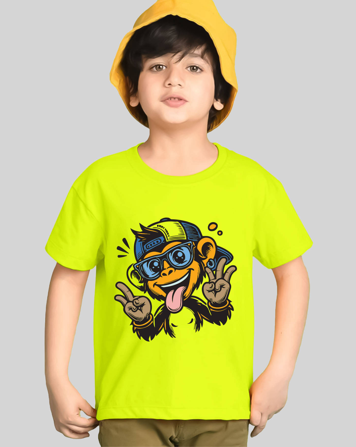     			AOOSH Pack of 1 Boys Cotton Blend T-Shirt ( Neon Green )