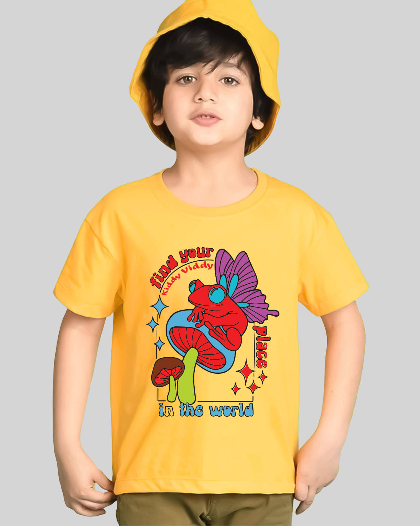    			AOOSH Pack of 1 Boys Cotton Blend T-Shirt ( Mustard )