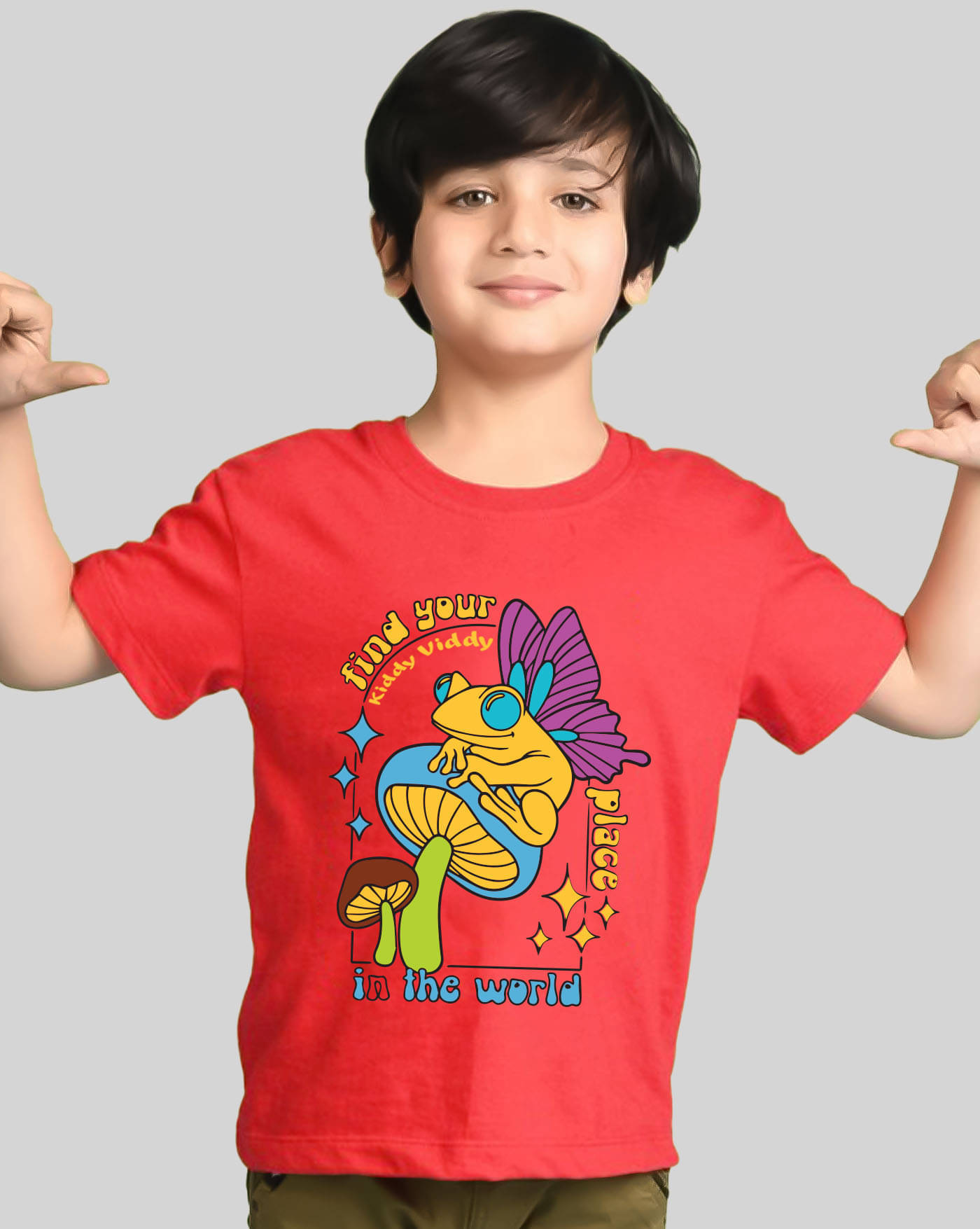     			AOOSH Pack of 1 Boys Cotton Blend T-Shirt ( Red )