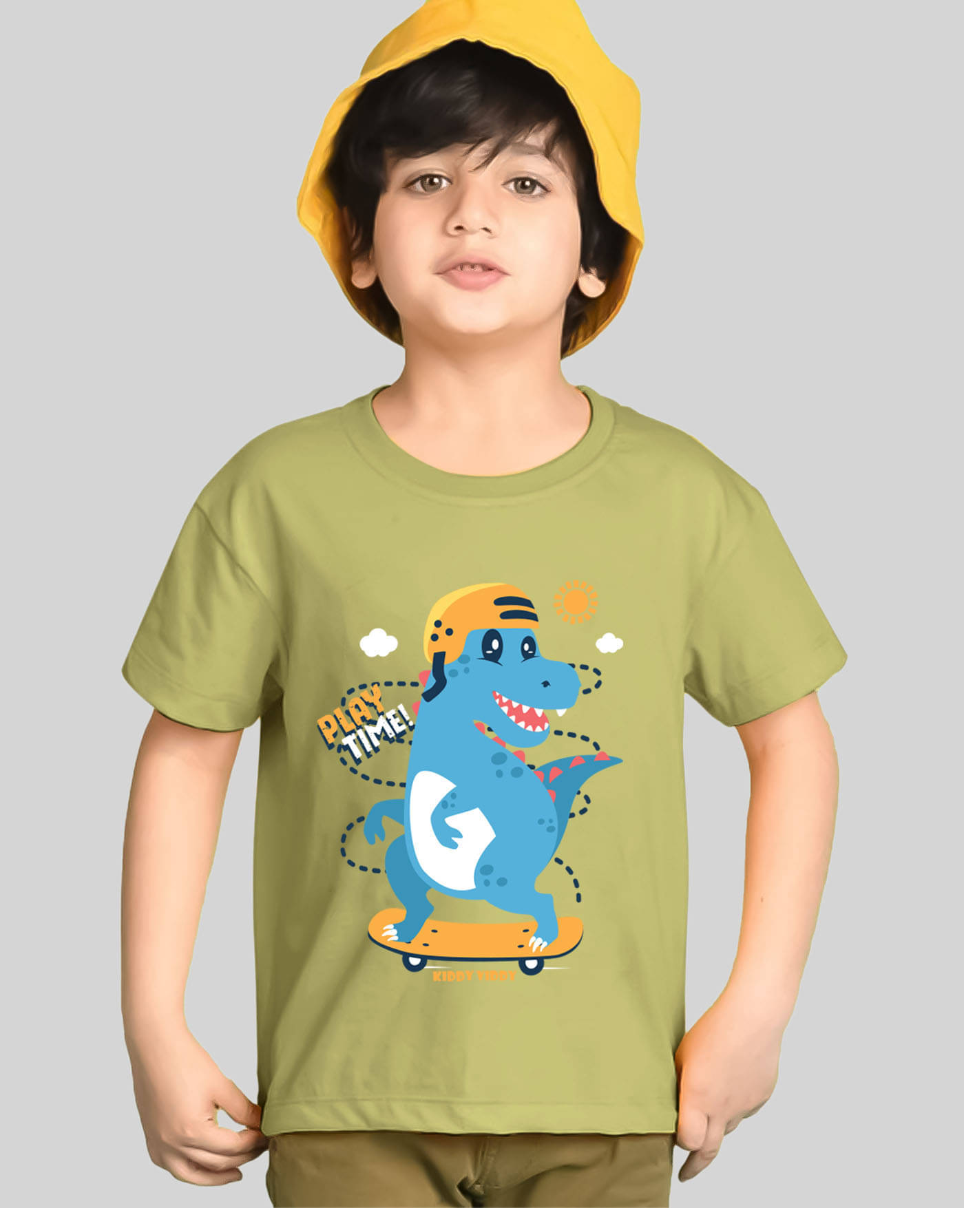     			AOOSH Pack of 1 Boys Cotton Blend T-Shirt ( Light Green )