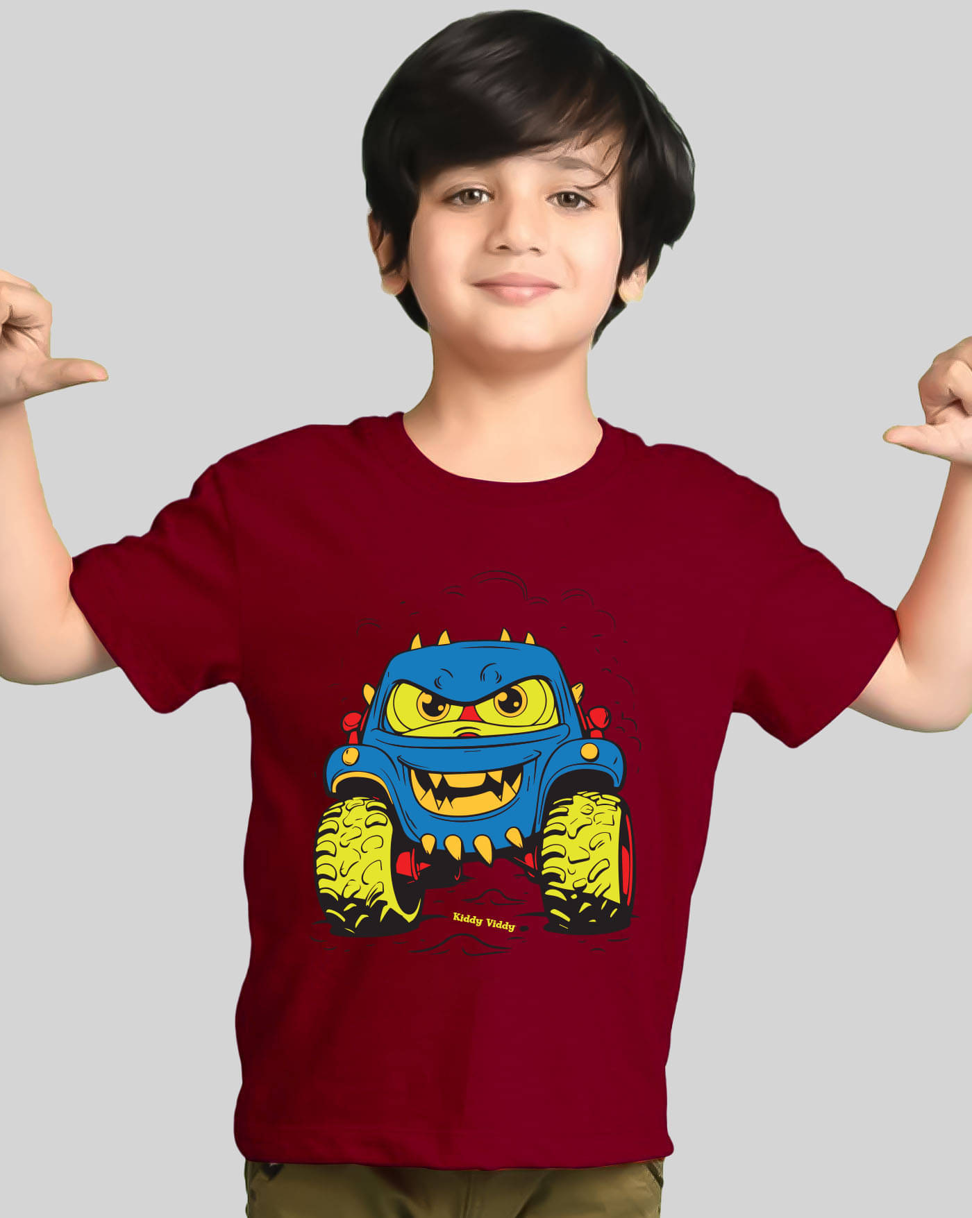     			AOOSH Pack of 1 Boys Cotton Blend T-Shirt ( Maroon )