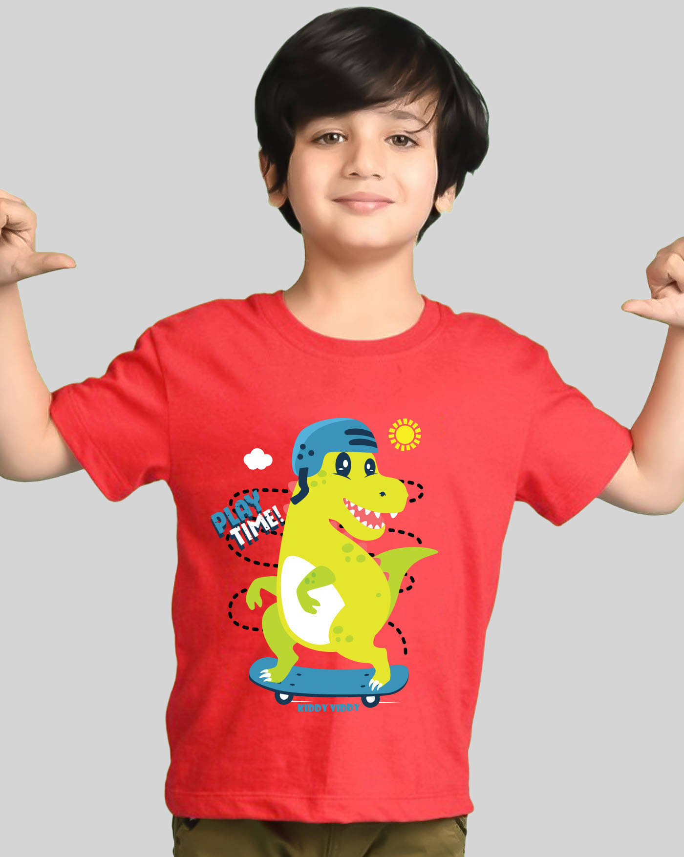     			AOOSH Pack of 1 Boys Cotton Blend T-Shirt ( Red )