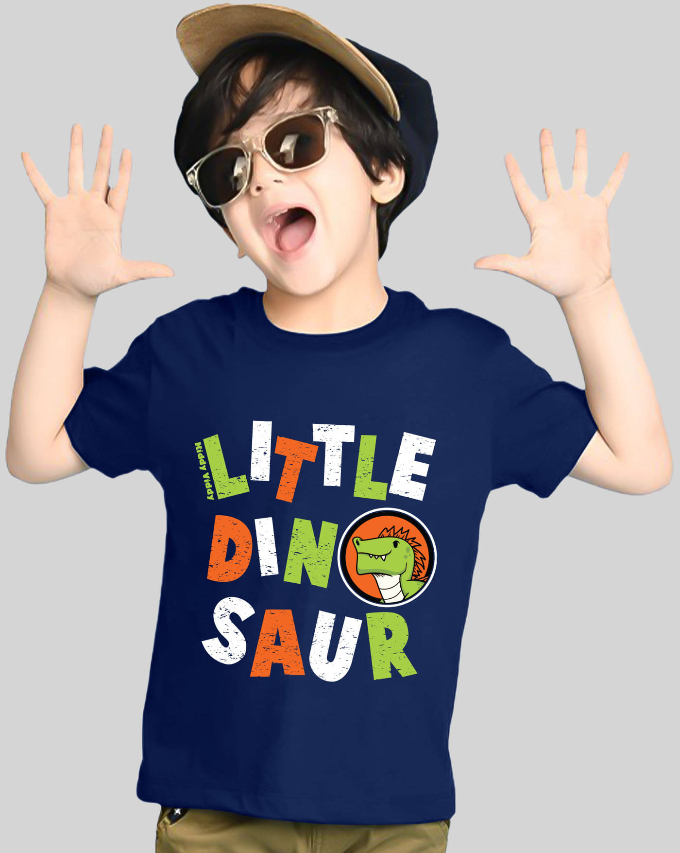     			AOOSH Pack of 1 Boys Cotton Blend T-Shirt ( Navy Blue )