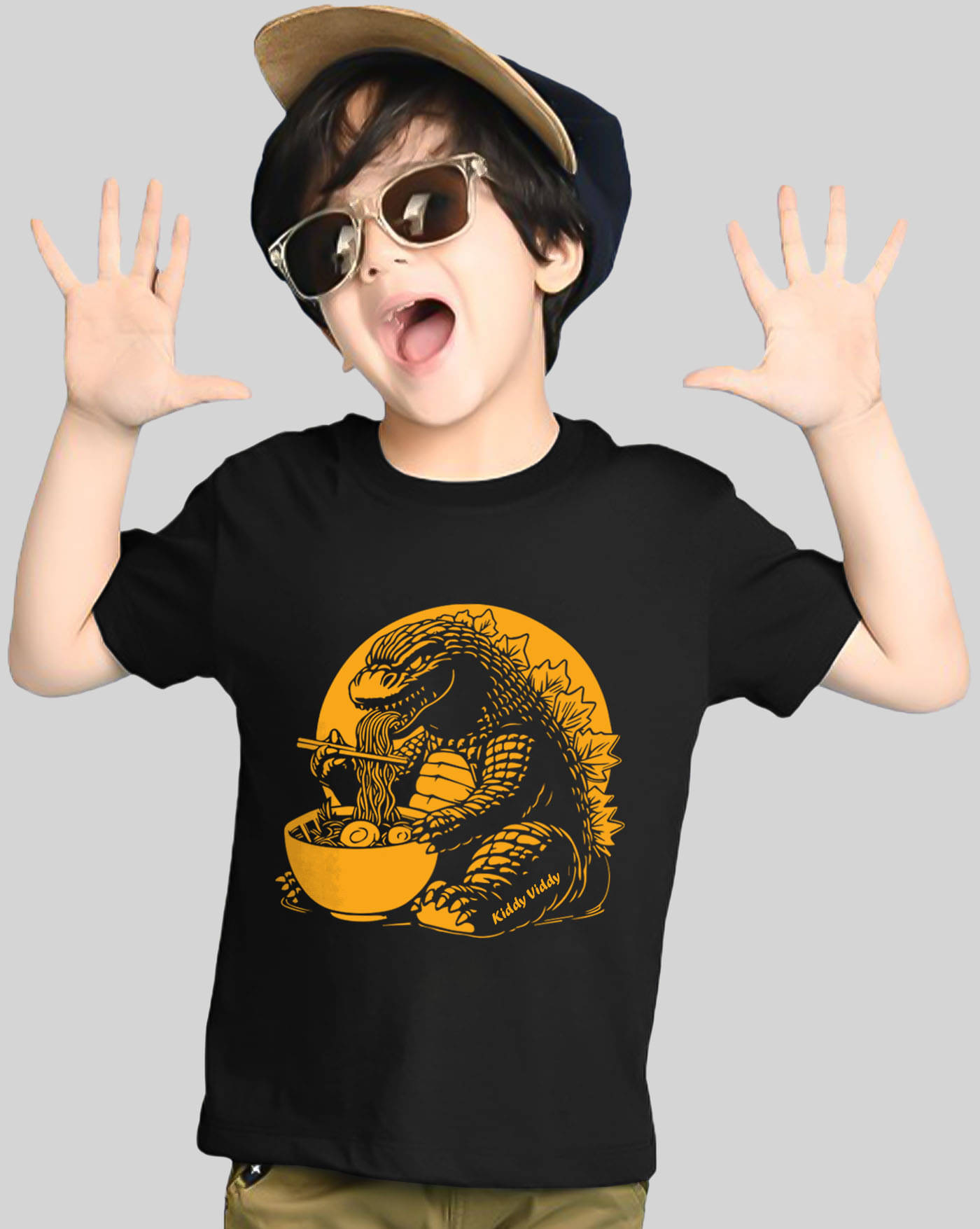     			AOOSH Pack of 1 Boys Cotton Blend T-Shirt ( Black )