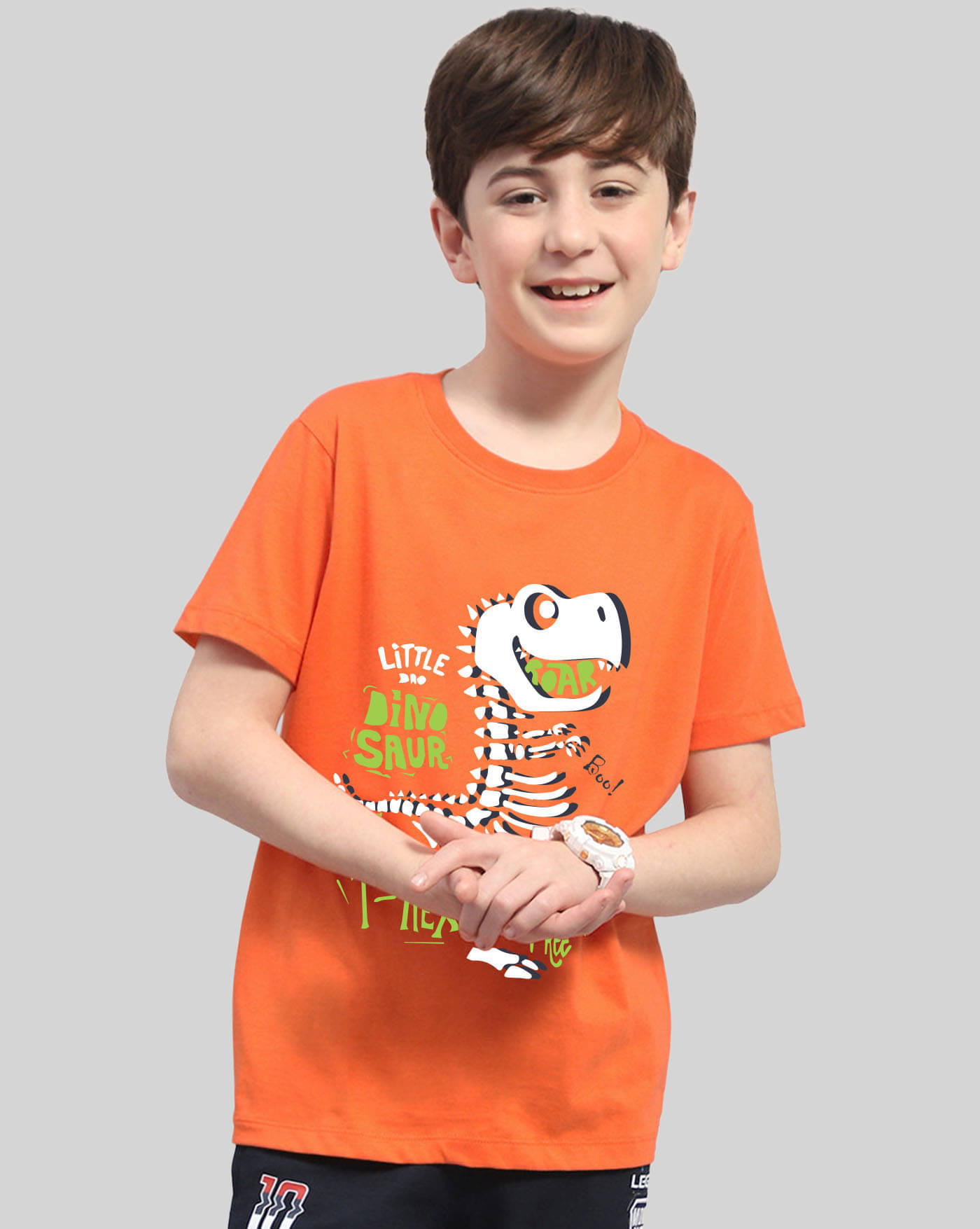     			AOOSH Pack of 1 Boys Cotton Blend T-Shirt ( Orange )