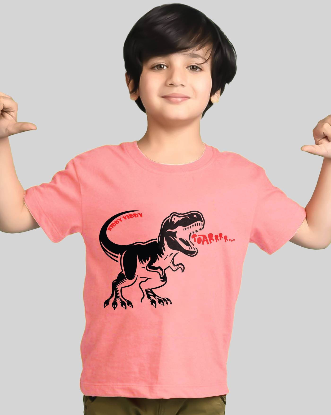     			AOOSH Pack of 1 Boys Cotton Blend T-Shirt ( Peach )
