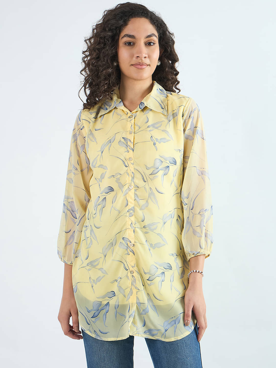     			Bitterlime Women's Polyester Tunic ( Yellow )