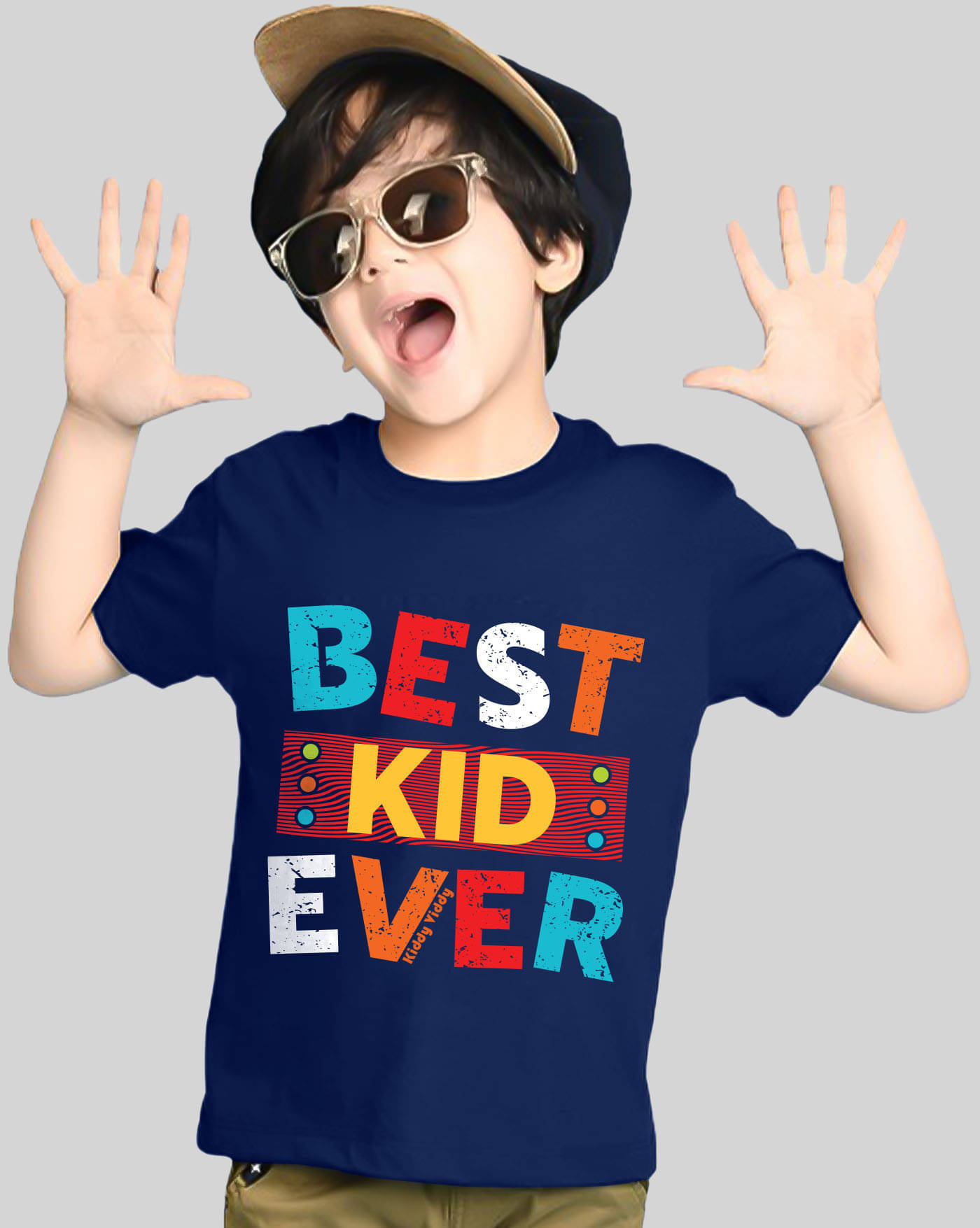     			ENITOR Pack of 1 Boys Cotton Blend T-Shirt ( Navy Blue )