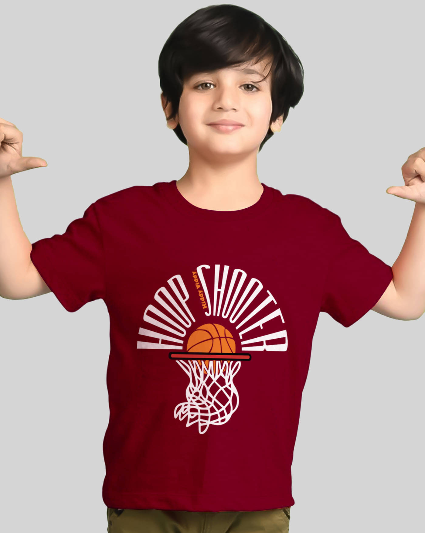     			ENITOR Pack of 1 Boys Cotton Blend T-Shirt ( Maroon )