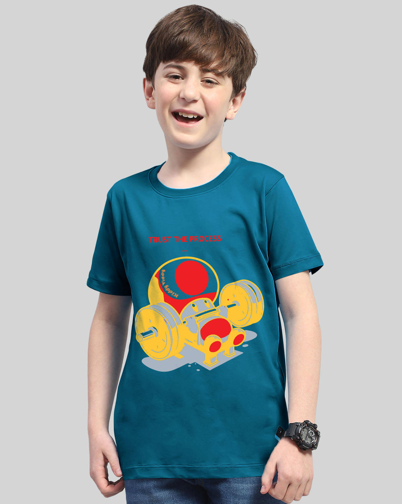     			ENITOR Pack of 1 Boys Cotton Blend T-Shirt ( Turquoise )