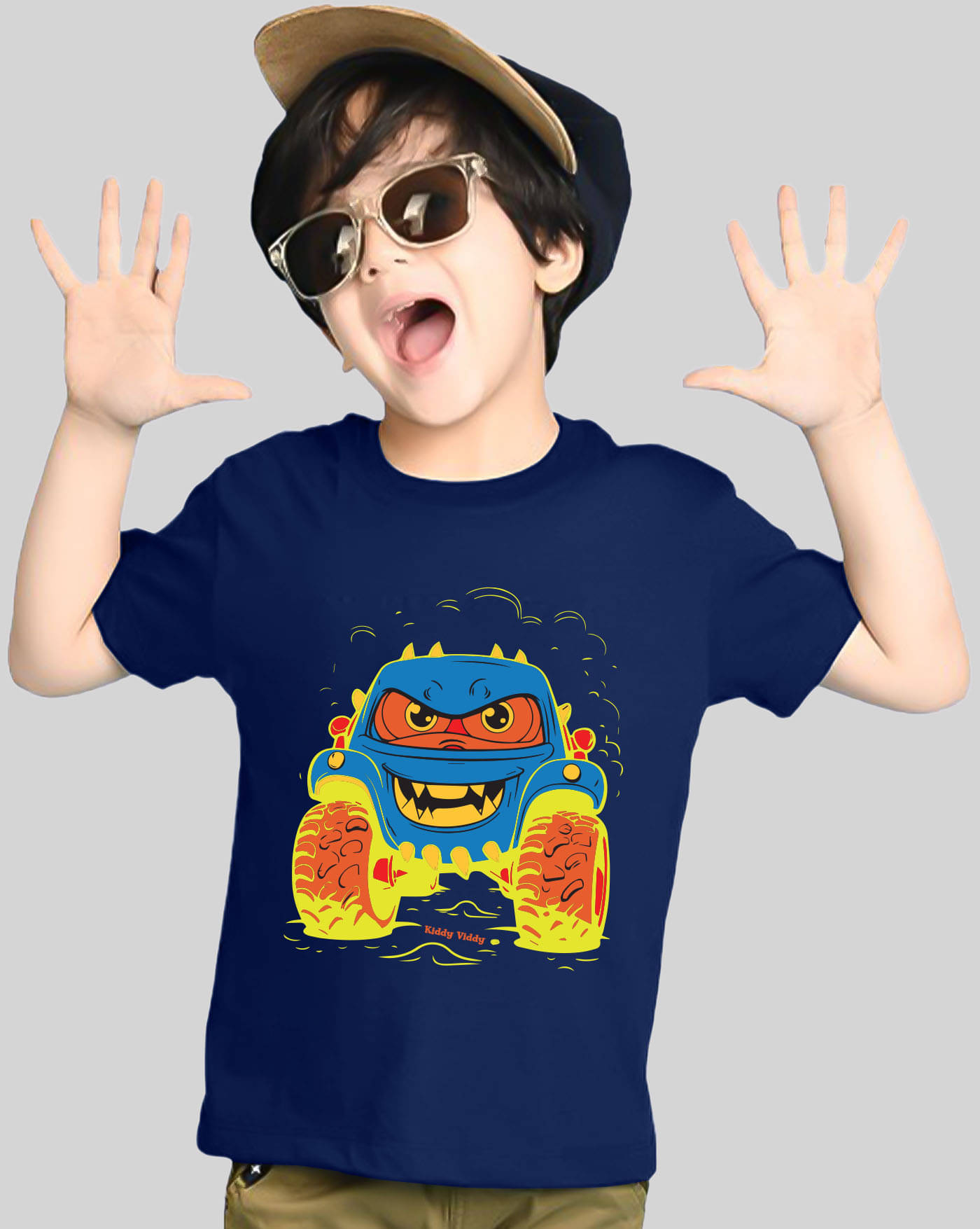    			ENITOR Pack of 1 Boys Cotton Blend T-Shirt ( Navy Blue )