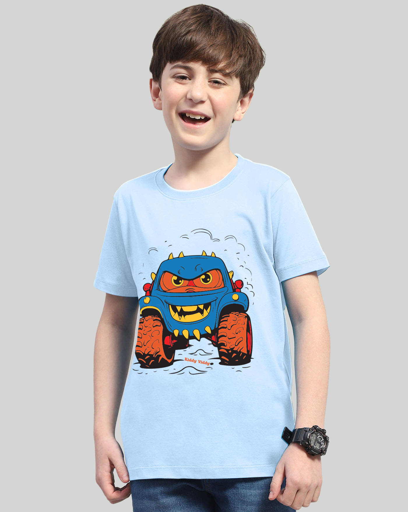     			ENITOR Pack of 1 Boys Cotton Blend T-Shirt ( Sky Blue )