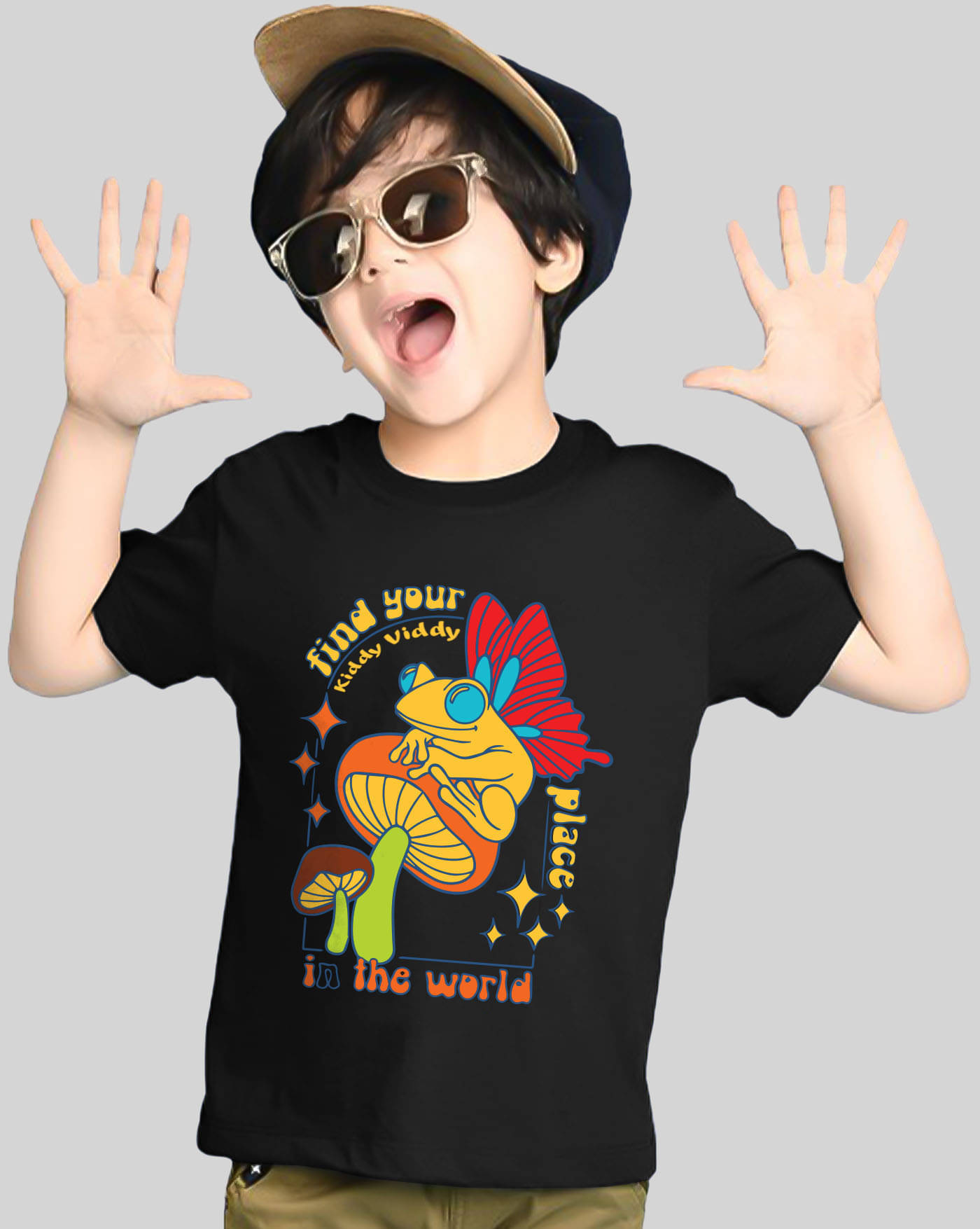    			ENITOR Pack of 1 Boys Cotton Blend T-Shirt ( Black )