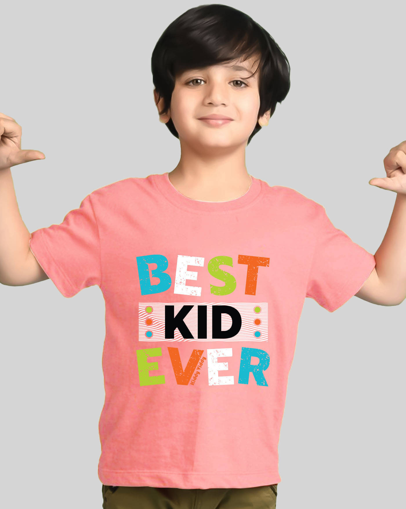     			ENITOR Pack of 1 Boys Cotton Blend T-Shirt ( Peach )