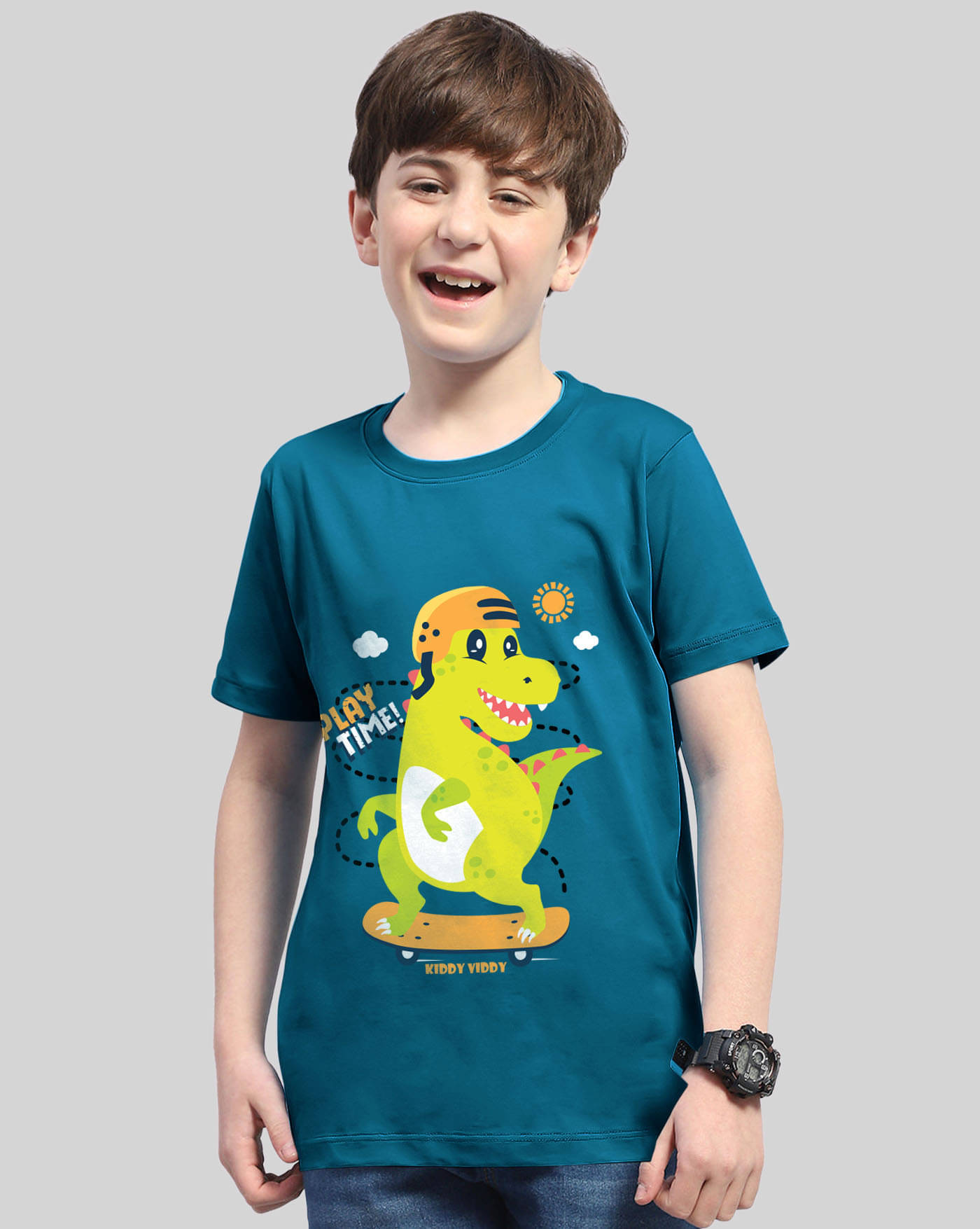     			ENITOR Pack of 1 Boys Cotton Blend T-Shirt ( Turquoise )