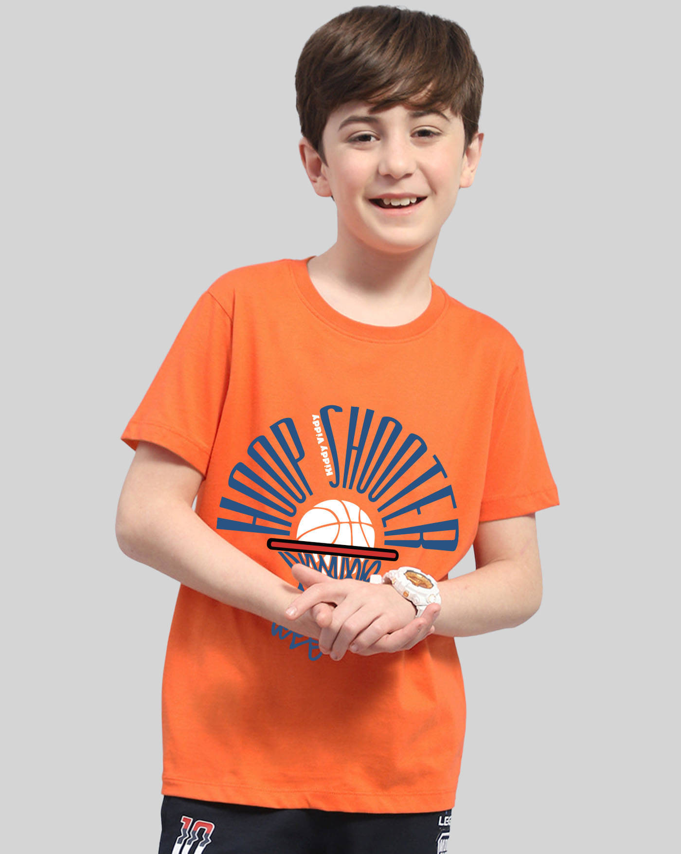     			ENITOR Pack of 1 Boys Cotton Blend T-Shirt ( Orange )