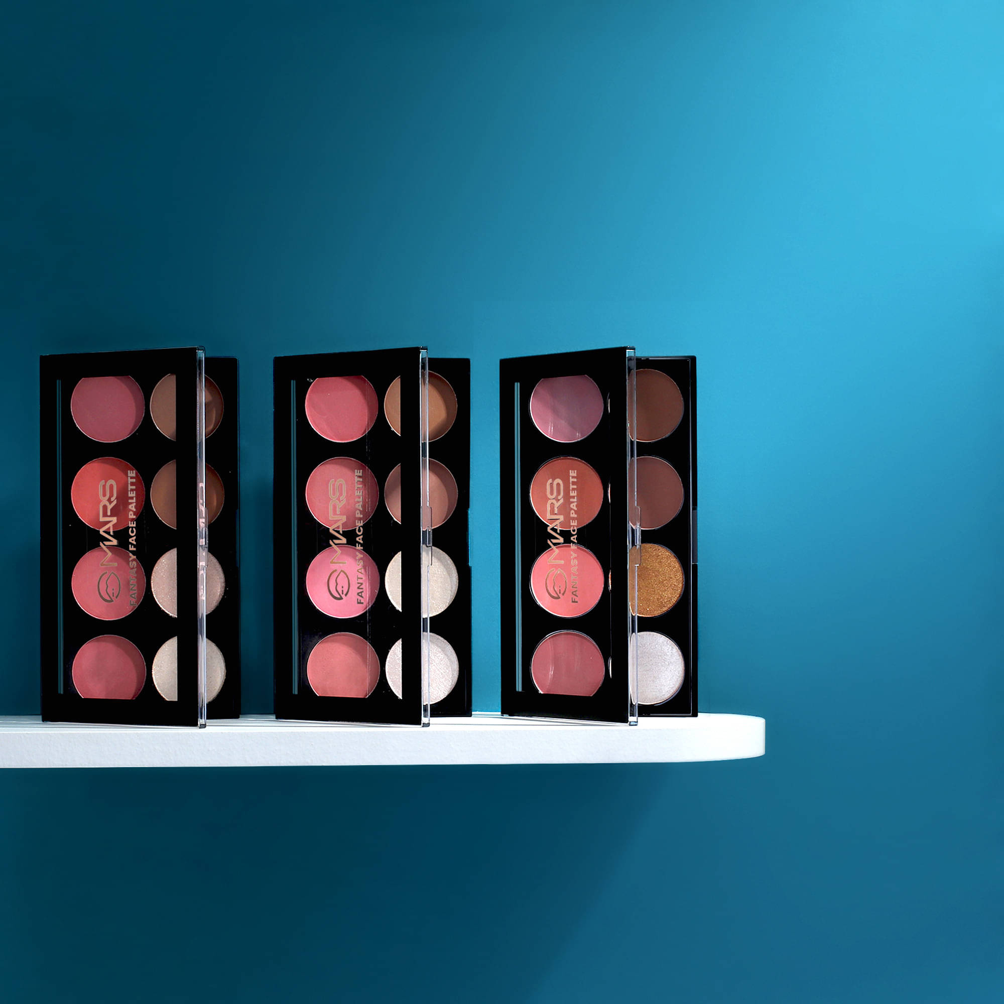 MARS Fantasy Matte Blusher with Highlighter and Contour Palette Pack of 3 Highlighter (Shade-01, Shade-02, Shade-03) MARS Fantasy Matte Blusher with Highlighter and Contour Palette Pack of 3 Highlighter (Shade-01, Shade-02, Shade-03)