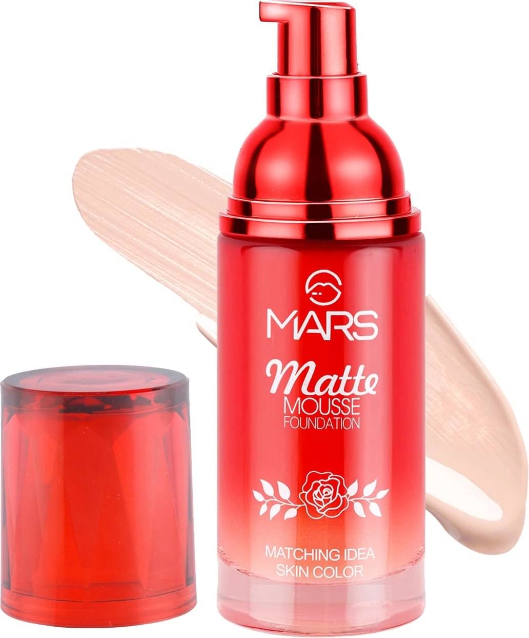     			MARS Hydrating Matte Mousse Foundation |Lightweight & Seamlessly Blendable Foundation (Beige-102, 60 ml)