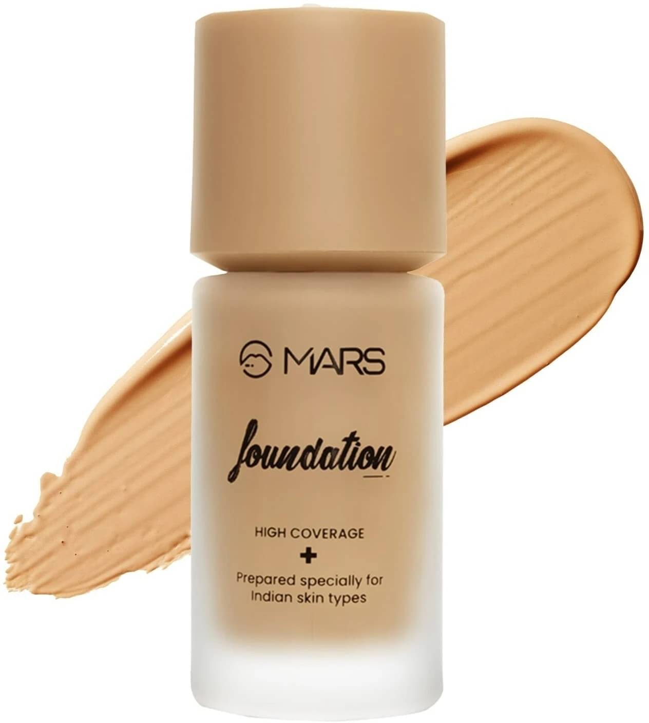     			MARS SPF50 PA++++ High Coverage Liquid | Blemish Free & Blendable Makeup Foundation (Shade-5.5, 40 ml)