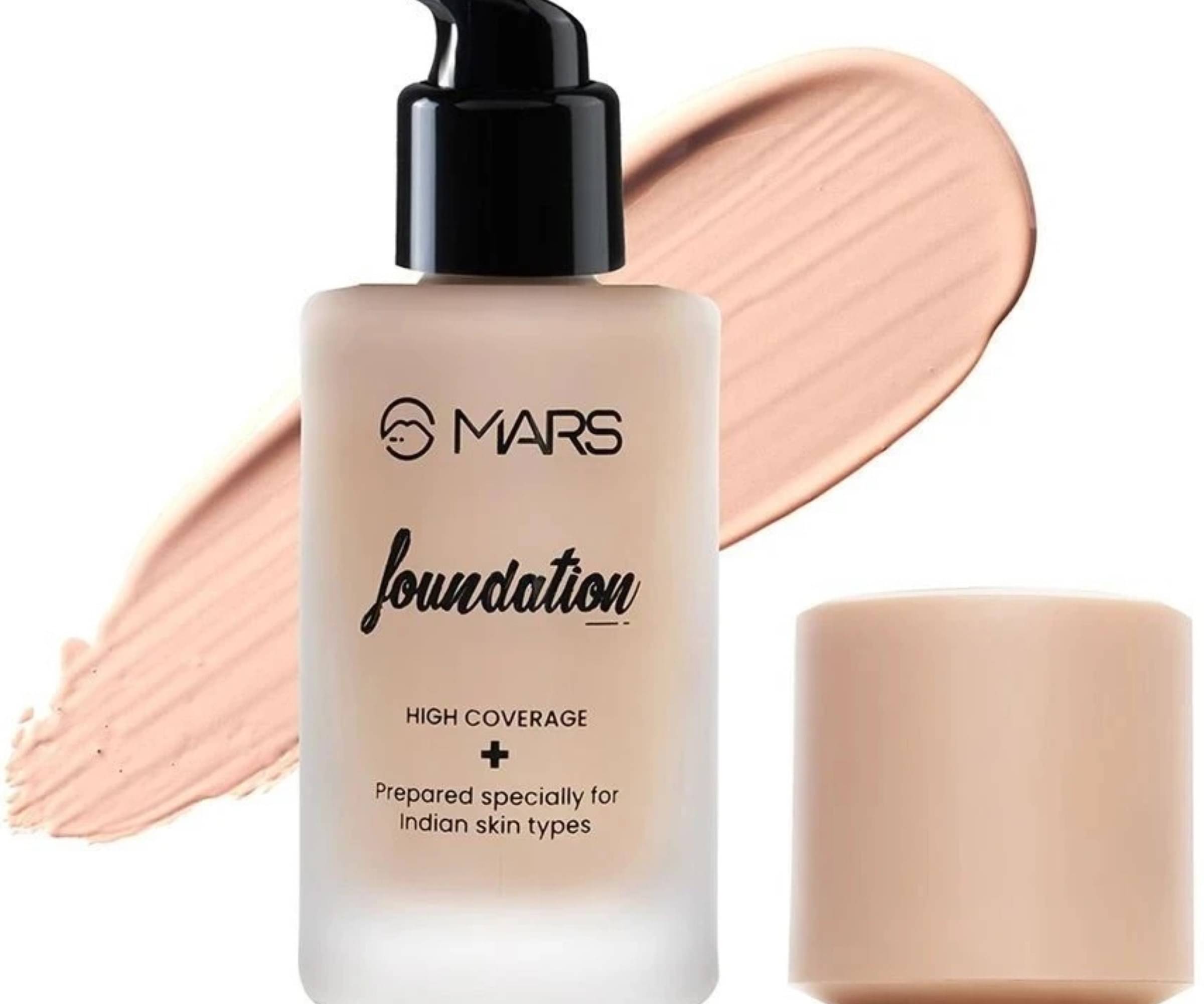     			MARS SPF50 PA++++ High Coverage Liquid | Blemish Free & Blendable Makeup Foundation (Shade-02, 40 ml)
