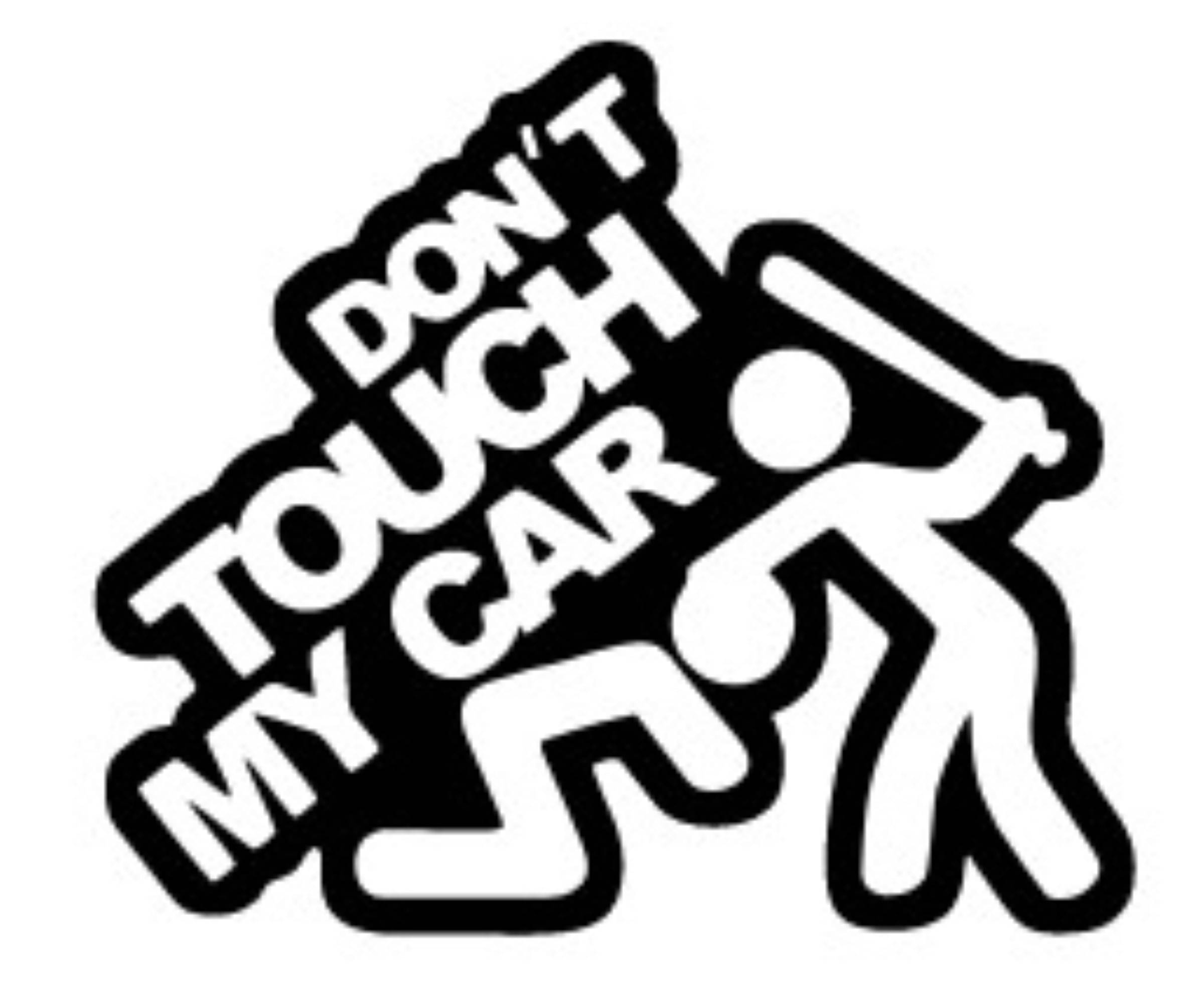 USTAAD Art Radium/Viny Dont Touch My Car Sticker for Wall Decor / Bike / Car (Size L 6.8 inch x W 6 inch) (Colour - As Image) (Pack of 1) USTAAD Art Radium/Viny Dont Touch My Car Sticker for Wall Decor / Bike / Car (Size L 6.8 inch x W 6 inch) (Colour - As Image) (Pack of 1)
