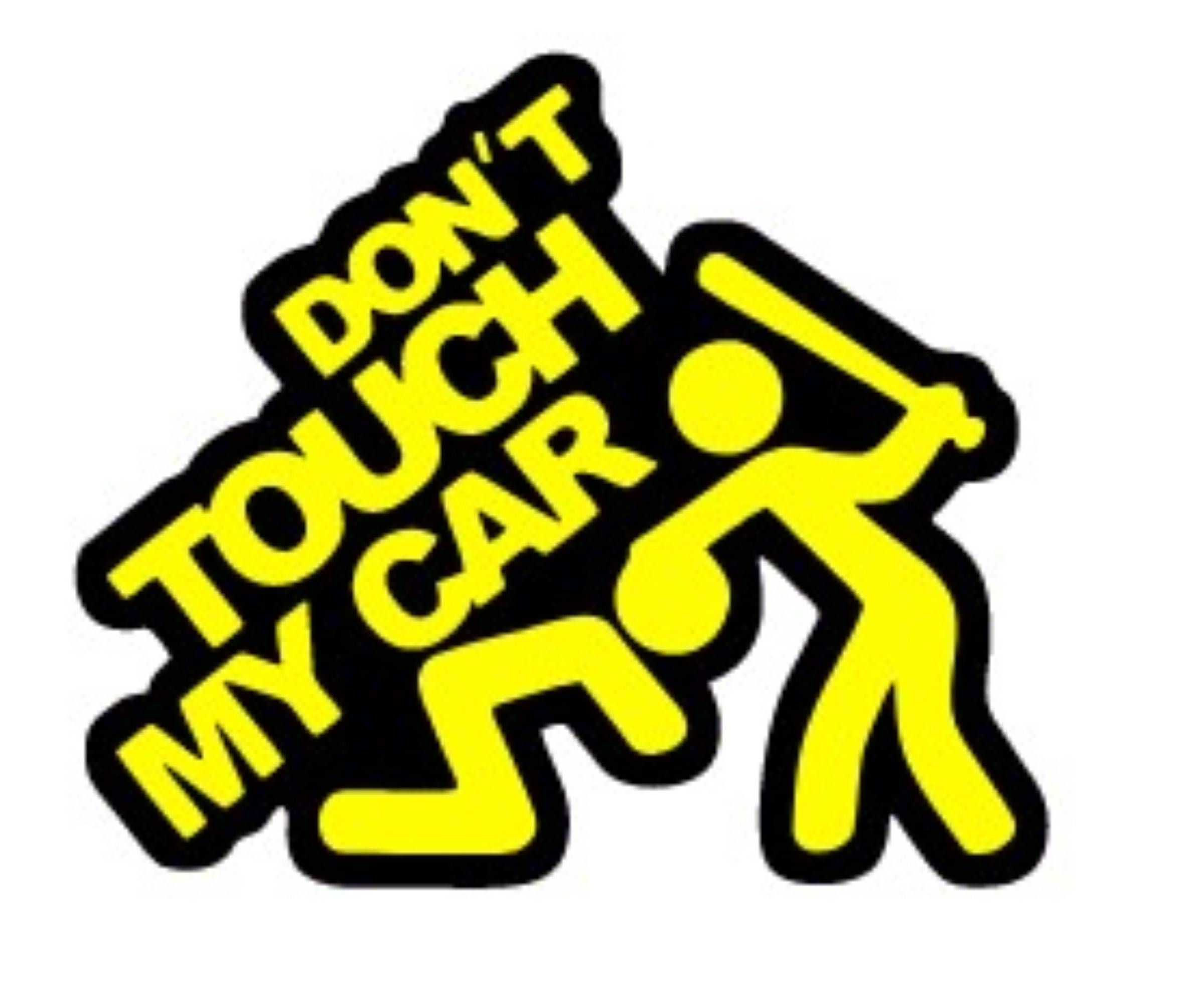 USTAAD Art Radium/Viny Dont Touch My Car Sticker for Wall Decor / Bike / Car (Size L 6.8 inch x W 6 inch) (Colour - As Image) (Pack of 1) USTAAD Art Radium/Viny Dont Touch My Car Sticker for Wall Decor / Bike / Car (Size L 6.8 inch x W 6 inch) (Colour - As Image) (Pack of 1)
