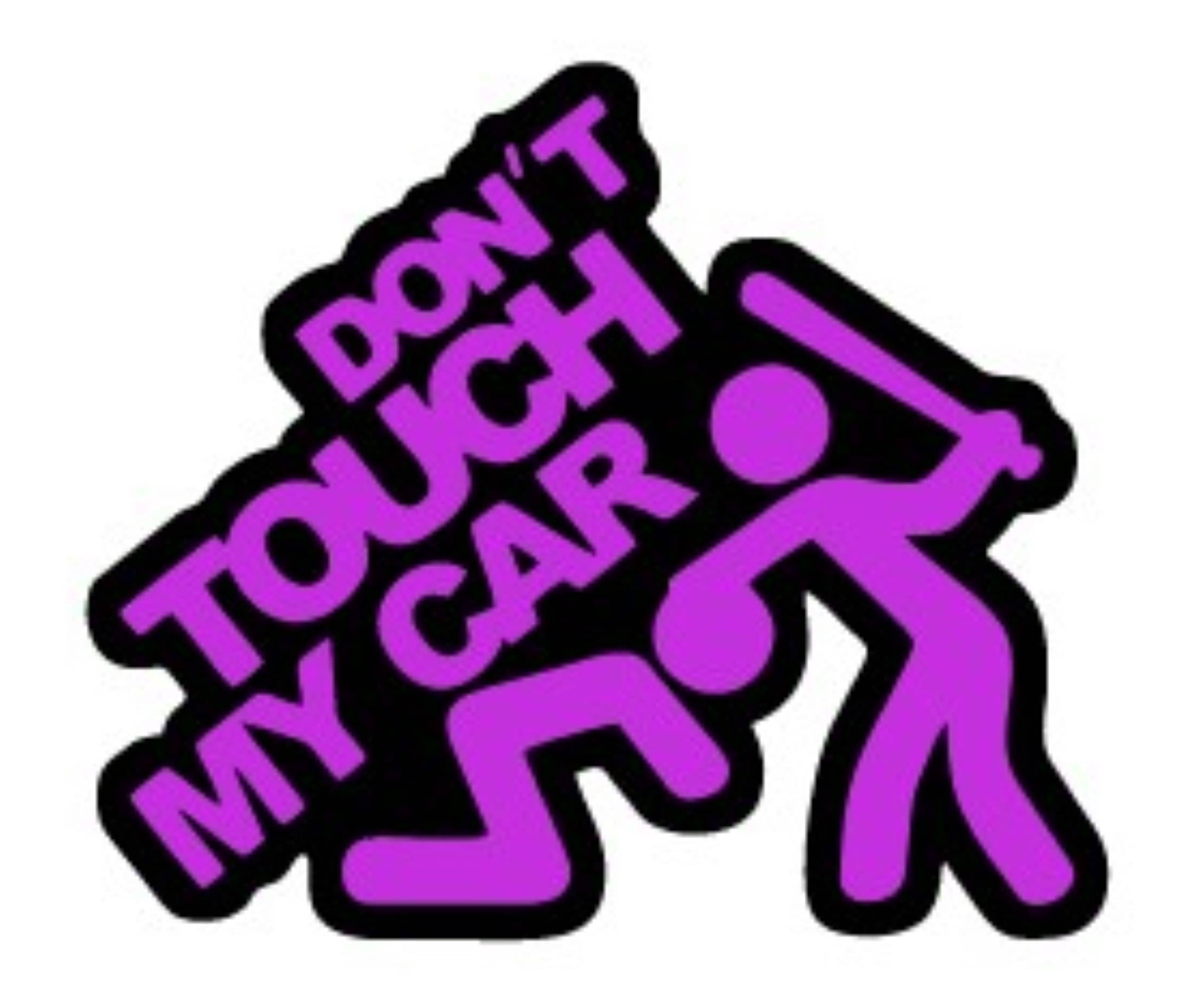 USTAAD Art Radium/Viny Dont Touch My Car Sticker for Wall Decor / Bike / Car (Size L 6.8 inch x W 6 inch) (Colour - As Image) (Pack of 1) USTAAD Art Radium/Viny Dont Touch My Car Sticker for Wall Decor / Bike / Car (Size L 6.8 inch x W 6 inch) (Colour - As Image) (Pack of 1)