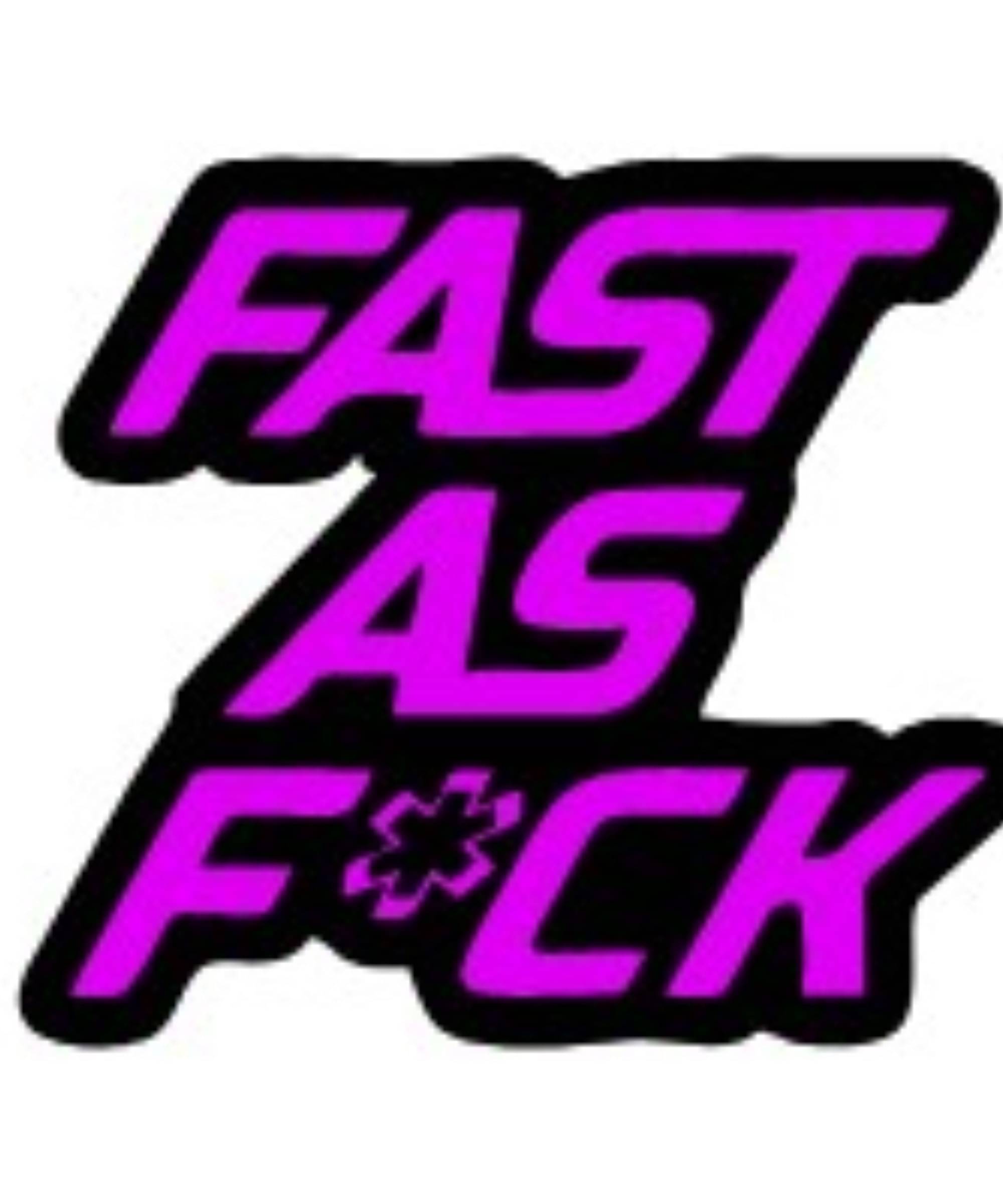 USTAAD Art Radium/Viny Fast as F*ck Sticker for Wall Decor / Bike / Car (Size L 6 inch x W 5.3 inch) (Colour - As Image) (Pack of 2) USTAAD Art Radium/Viny Fast as F*ck Sticker for Wall Decor / Bike / Car (Size L 6 inch x W 5.3 inch) (Colour - As Image) (Pack of 2)