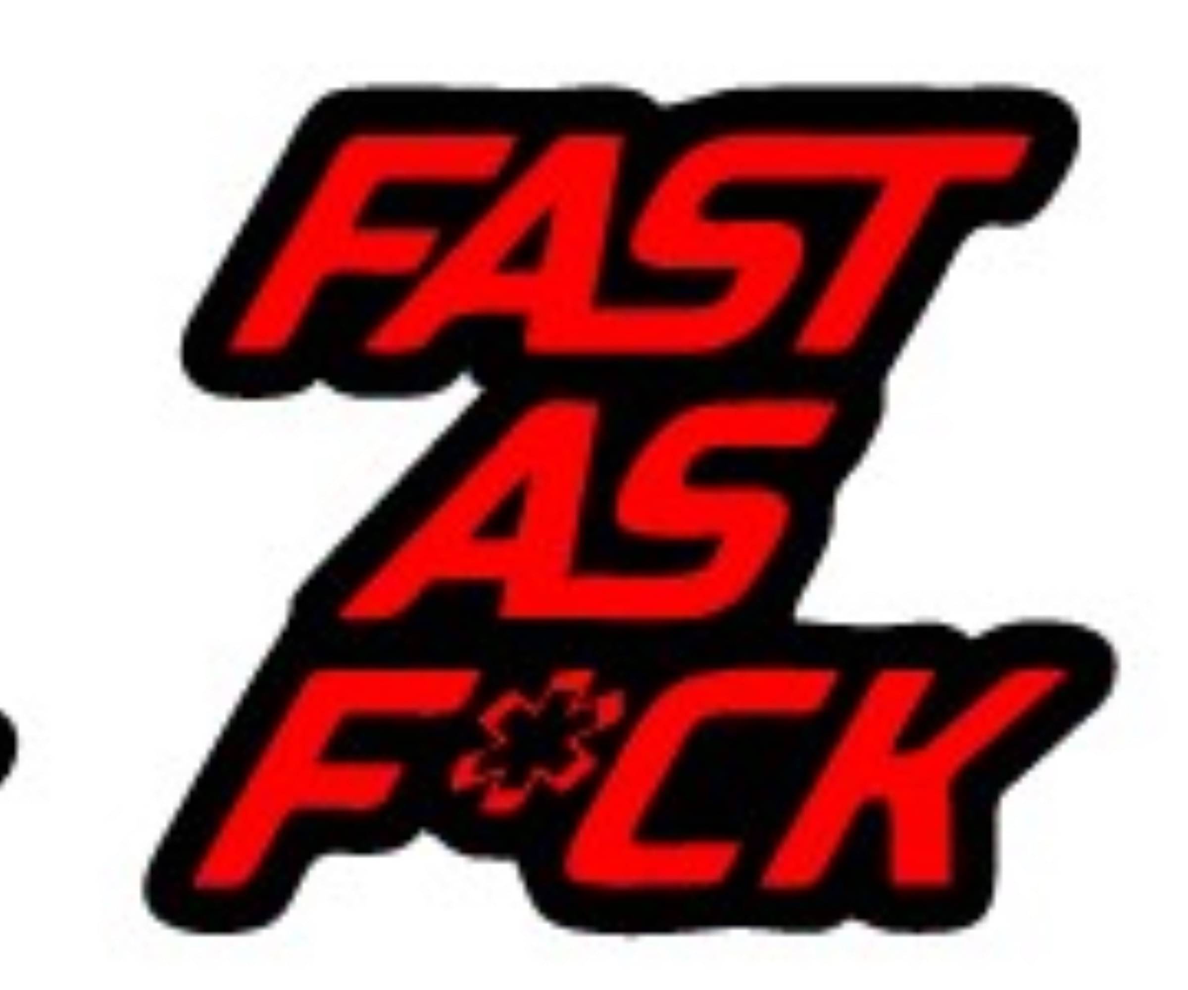 USTAAD Art Radium/Viny Fast as F*ck Sticker for Wall Decor / Bike / Car (Size L 6 inch x W 5.3 inch) (Colour - As Image) (Pack of 1) USTAAD Art Radium/Viny Fast as F*ck Sticker for Wall Decor / Bike / Car (Size L 6 inch x W 5.3 inch) (Colour - As Image) (Pack of 1)