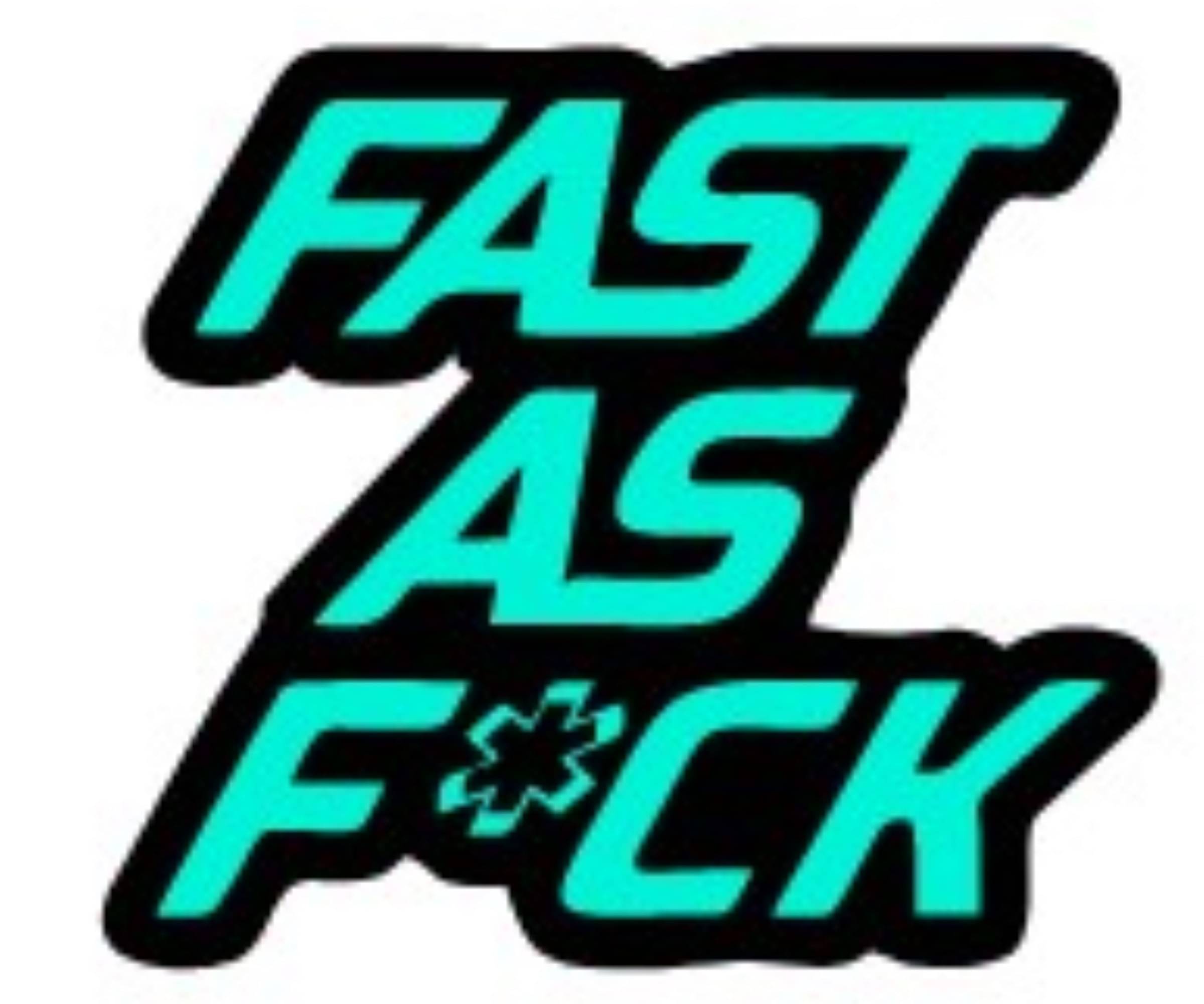     			USTAAD Art Radium/Viny Fast as F*ck   Sticker for Wall Decor / Bike / Car (Size L 6 inch x W 5.3 inch) (Colour - As Image)  (Pack of 1)