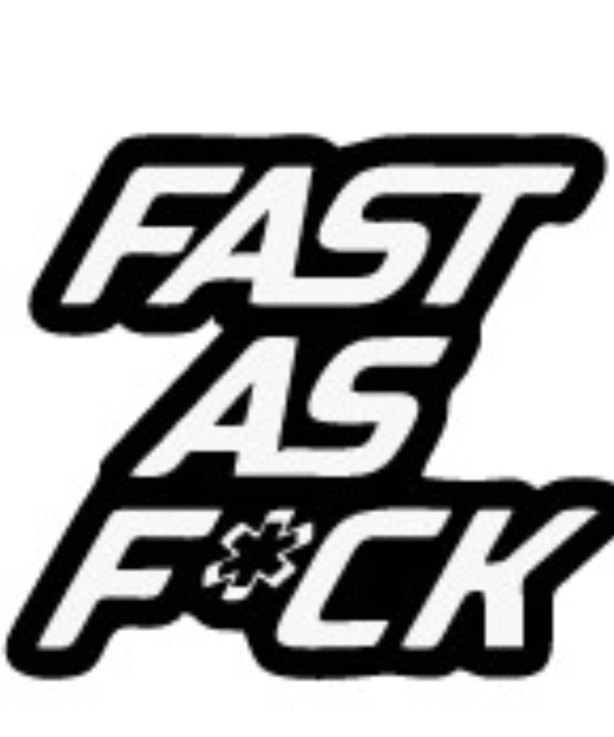     			USTAAD Art Radium/Viny Fast as F*ck   Sticker for Wall Decor / Bike / Car (Size L 6 inch x W 5.3 inch) (Colour - As Image)  (Pack of 1)