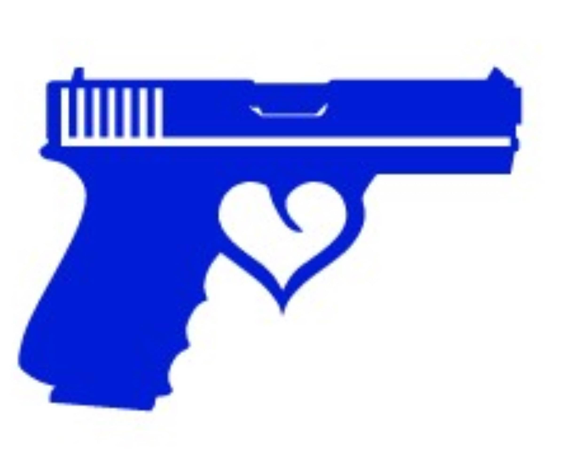     			USTAAD Art Radium/Viny Gun   Sticker for Wall Decor / Bike / Car (Size L 7 inch x W 4.7 inch) (Colour - As Image)  (Pack of 1)
