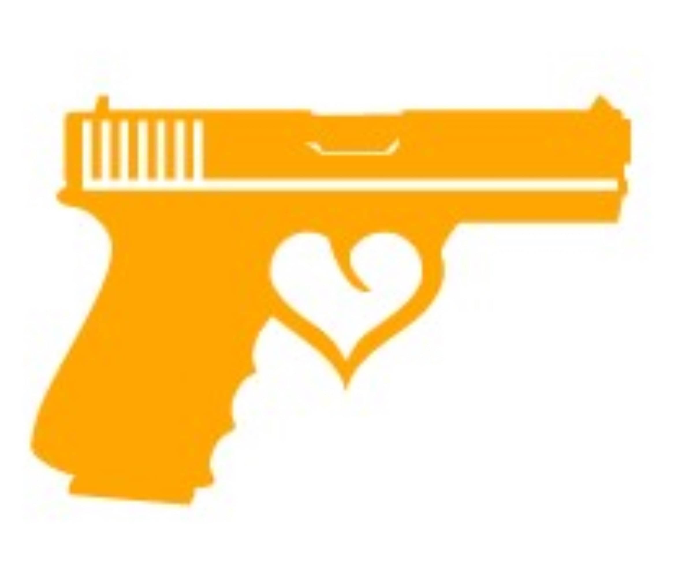     			USTAAD Art Radium/Viny Gun   Sticker for Wall Decor / Bike / Car (Size L 7 inch x W 4.7 inch) (Colour - As Image)  (Pack of 1)