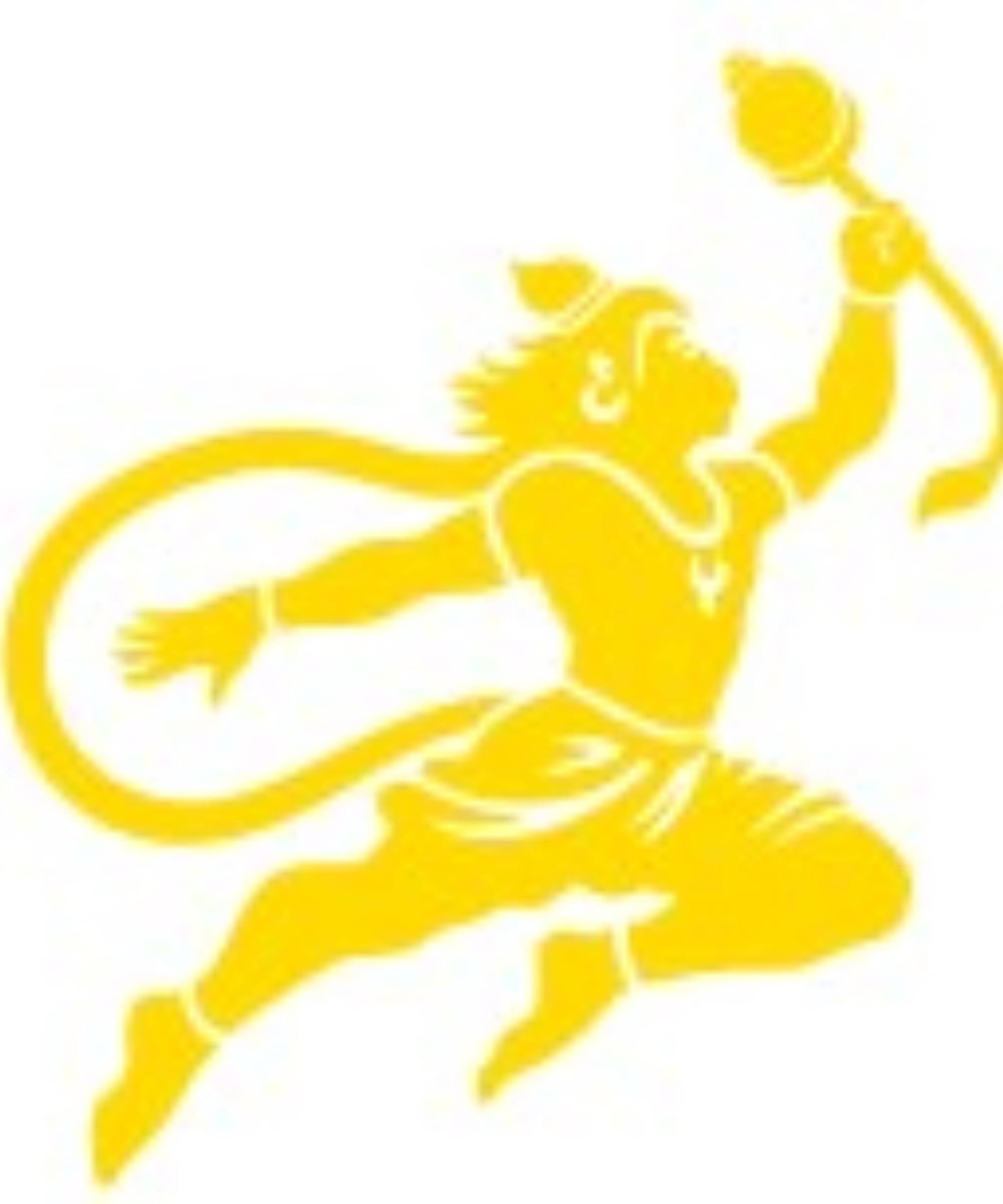 USTAAD Art Radium/Viny Hanuman Ji Sticker for Wall Decor / Bike / Car (Size L 6.2 inch x W 5.5 inch) (Colour - As Image) (Pack of 1) USTAAD Art Radium/Viny Hanuman Ji Sticker for Wall Decor / Bike / Car (Size L 6.2 inch x W 5.5 inch) (Colour - As Image) (Pack of 1)