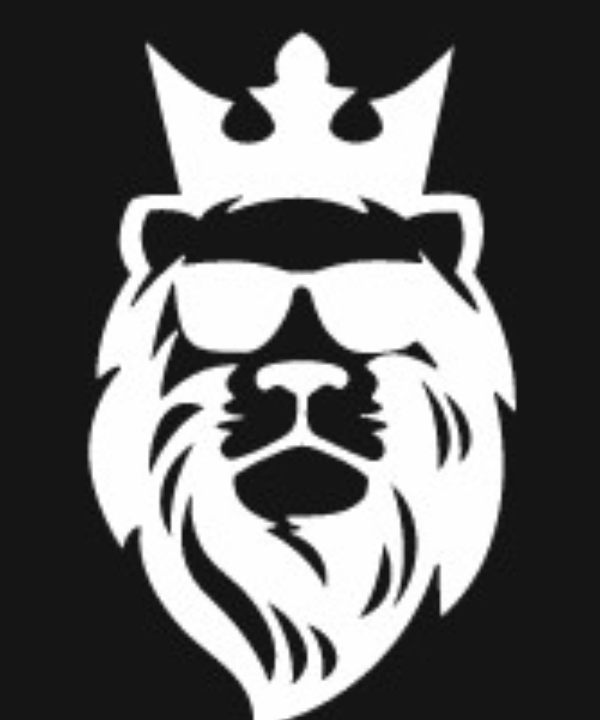     			USTAAD Art Radium/Viny Stylish Lion Name  Sticker for Wall Decor / Bike / Car (Size L 6.4 inch x W 4 inch) (Colour - As Image)  (Pack of 2)