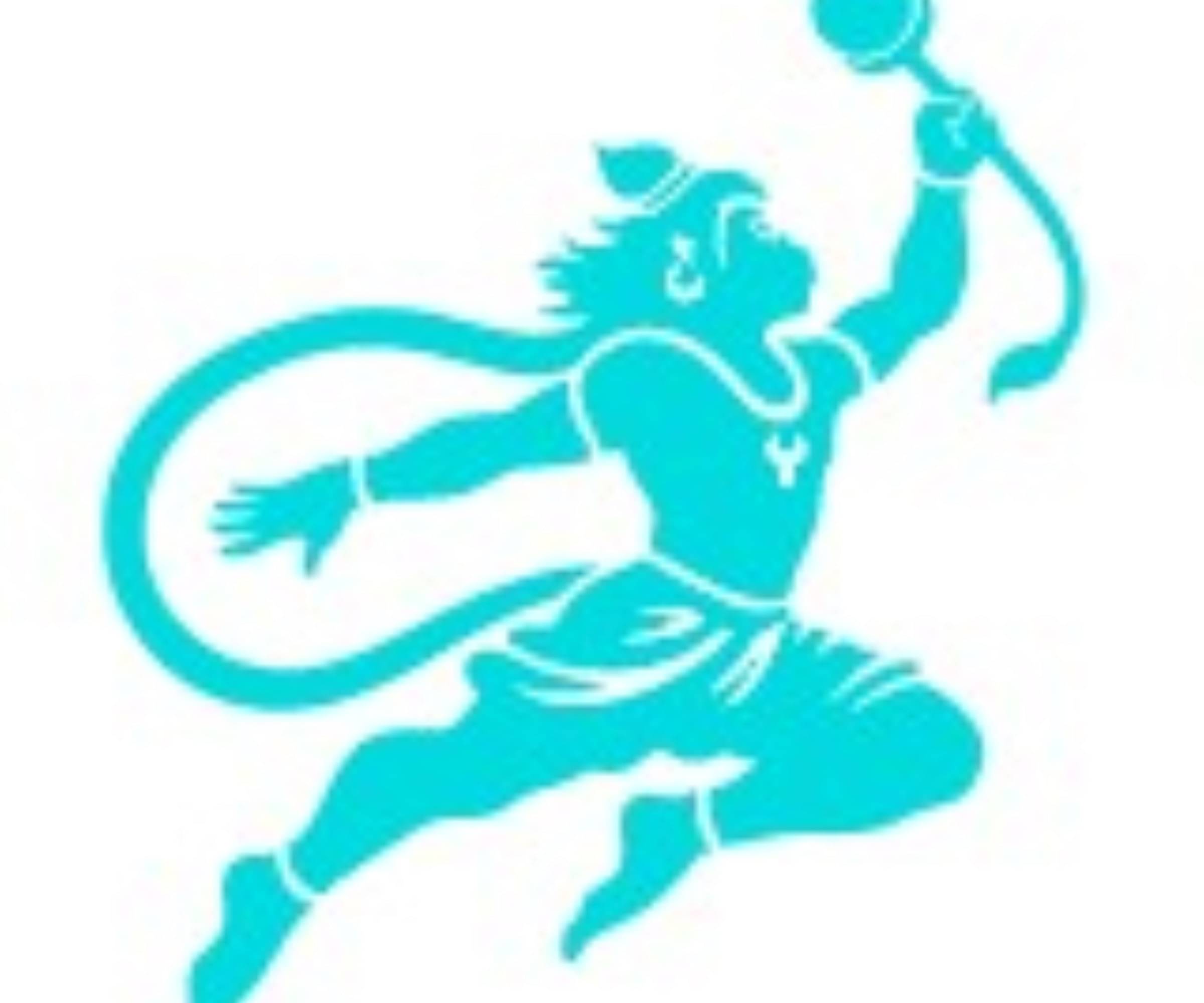 USTAAD Art Radium/Vinyl Hanuman Ji Sticker for Wall Decor / Bike / Car (Size L 5.8 inch x W 5.1 inch) (Colour - As Image) (Pack of 1) USTAAD Art Radium/Vinyl Hanuman Ji Sticker for Wall Decor / Bike / Car (Size L 5.8 inch x W 5.1 inch) (Colour - As Image) (Pack of 1)
