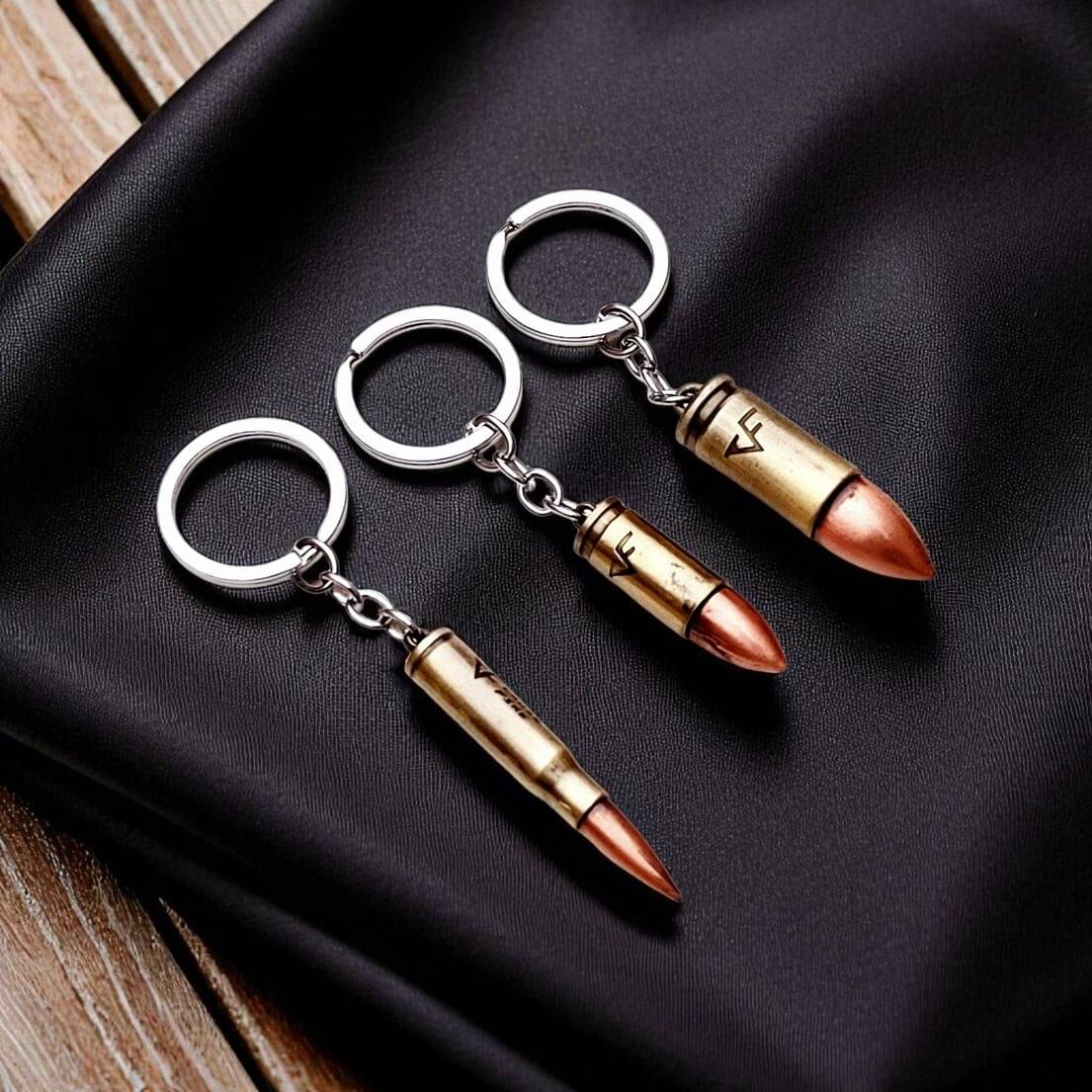     			ADOREAL Gold Metal Keychain - Pack of 3