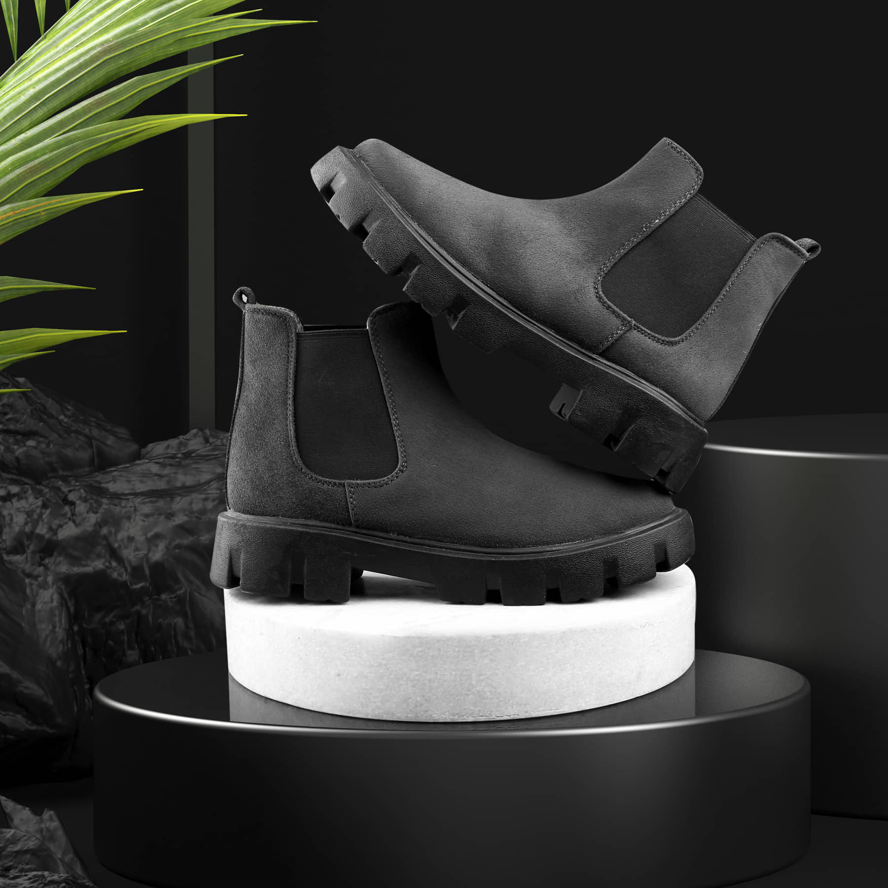 BXXY Black Men's Chelsea Boots