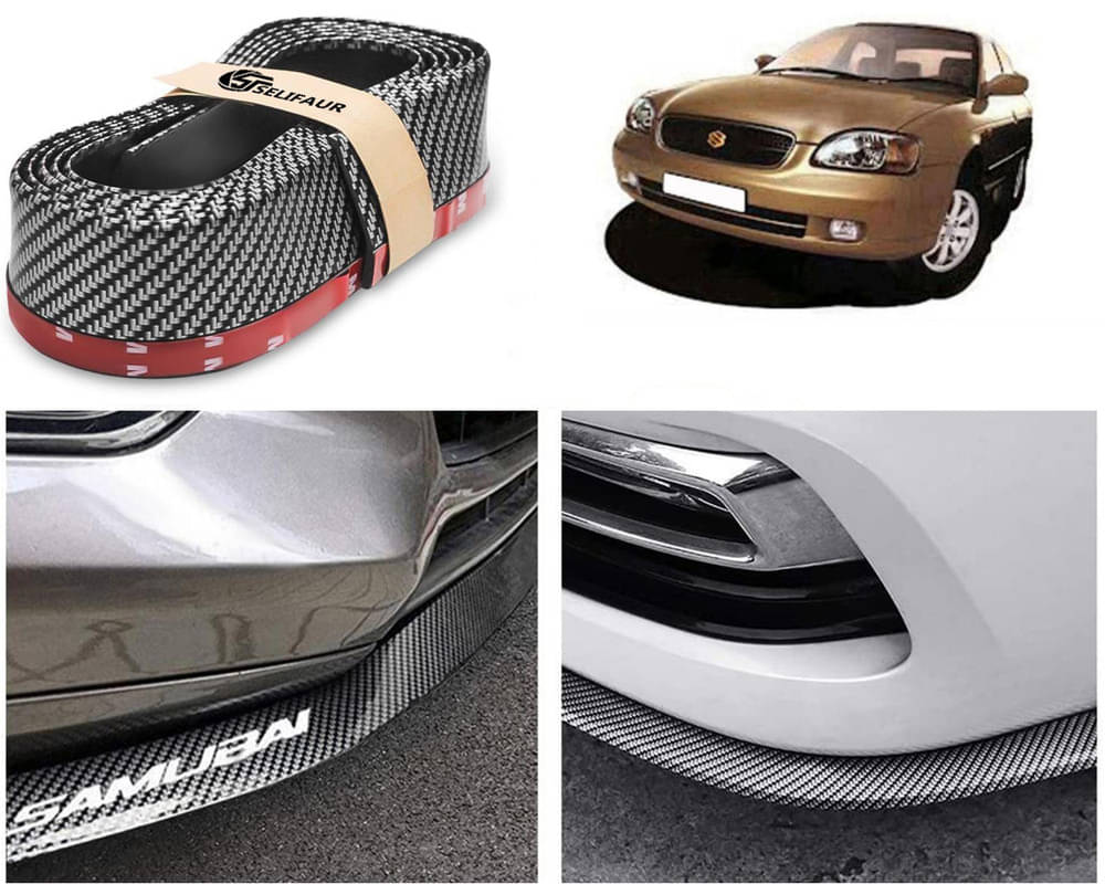 Car Front Bumper Protector Lip | Car Samurai Bumper Protector | Black Car Body Kit Bumper Lip Side Skirt Rubber Compatible For Baleno Car Front Bumper Protector Lip | Car Samurai Bumper Protector | Black Car Body Kit Bumper Lip Side Skirt Rubber Compatible For Baleno
