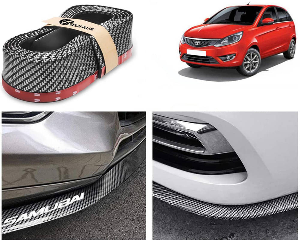 Car Front Bumper Protector Lip | Car Samurai Bumper Protector | Black Car Body Kit Bumper Lip Side Skirt Rubber Compatible For Bolt Car Front Bumper Protector Lip | Car Samurai Bumper Protector | Black Car Body Kit Bumper Lip Side Skirt Rubber Compatible For Bolt