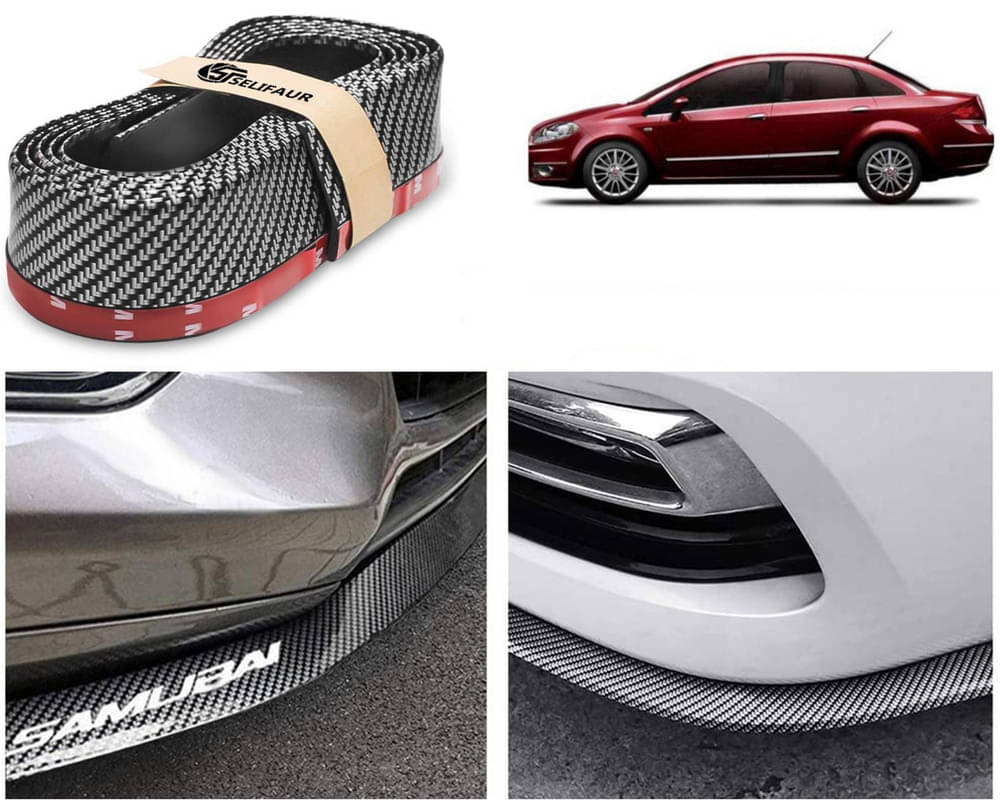 Car Front Bumper Protector Lip | Car Samurai Bumper Protector | Black Car Body Kit Bumper Lip Side Skirt Rubber Compatible For Linea Car Front Bumper Protector Lip | Car Samurai Bumper Protector | Black Car Body Kit Bumper Lip Side Skirt Rubber Compatible For Linea
