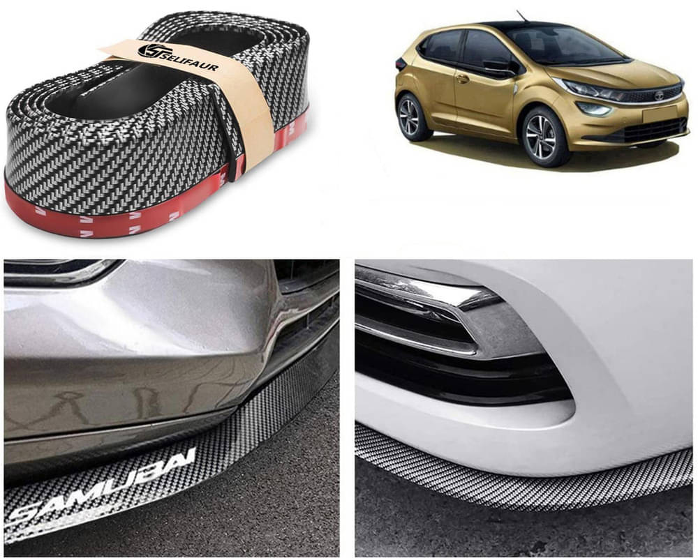 Car Front Bumper Protector Lip | Car Samurai Bumper Protector | Black Car Body Kit Bumper Lip Side Skirt Rubber Compatible For Altroz     			Car Front Bumper Protector Lip | Car Samurai Bumper Protector | Black Car Body Kit Bumper Lip Side Skirt Rubber Compatible For Altroz