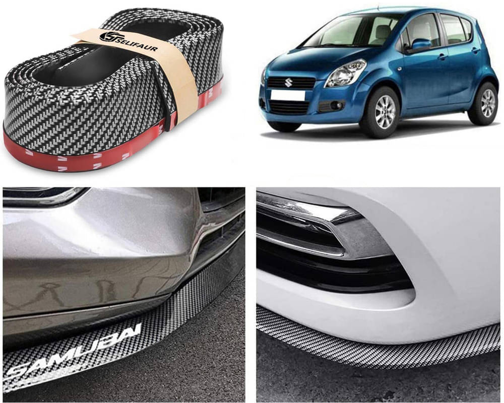 Car Front Bumper Protector Lip | Car Samurai Bumper Protector | Black Car Body Kit Bumper Lip Side Skirt Rubber Compatible For Ritz Car Front Bumper Protector Lip | Car Samurai Bumper Protector | Black Car Body Kit Bumper Lip Side Skirt Rubber Compatible For Ritz