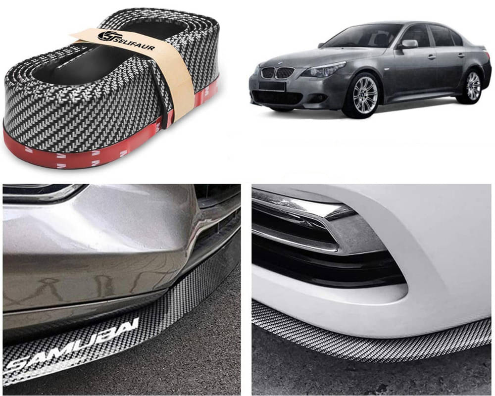 Car Front Bumper Protector Lip | Car Samurai Bumper Protector | Black Car Body Kit Bumper Lip Side Skirt Rubber Compatible For 525i Car Front Bumper Protector Lip | Car Samurai Bumper Protector | Black Car Body Kit Bumper Lip Side Skirt Rubber Compatible For 525i