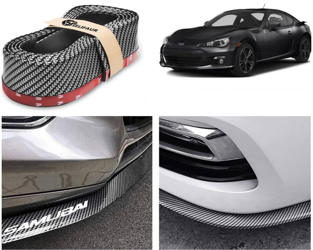 Car Front Bumper Protector Lip | Car Samurai Bumper Protector | Black Car Body Kit Bumper Lip Side Skirt Rubber Compatible For BRZ Car Front Bumper Protector Lip | Car Samurai Bumper Protector | Black Car Body Kit Bumper Lip Side Skirt Rubber Compatible For BRZ